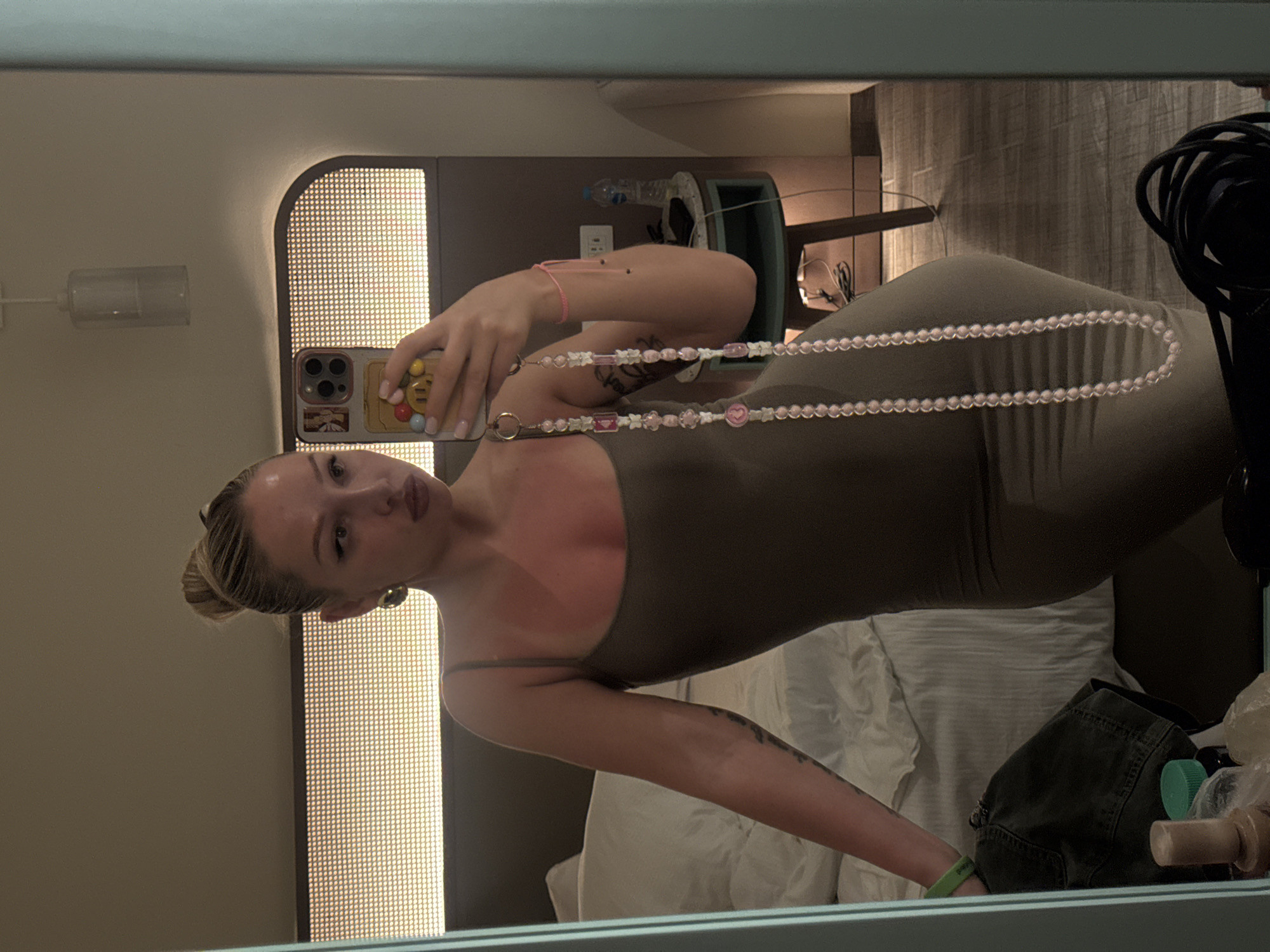 Mirror selfie captured in El Gouna resort bedroom