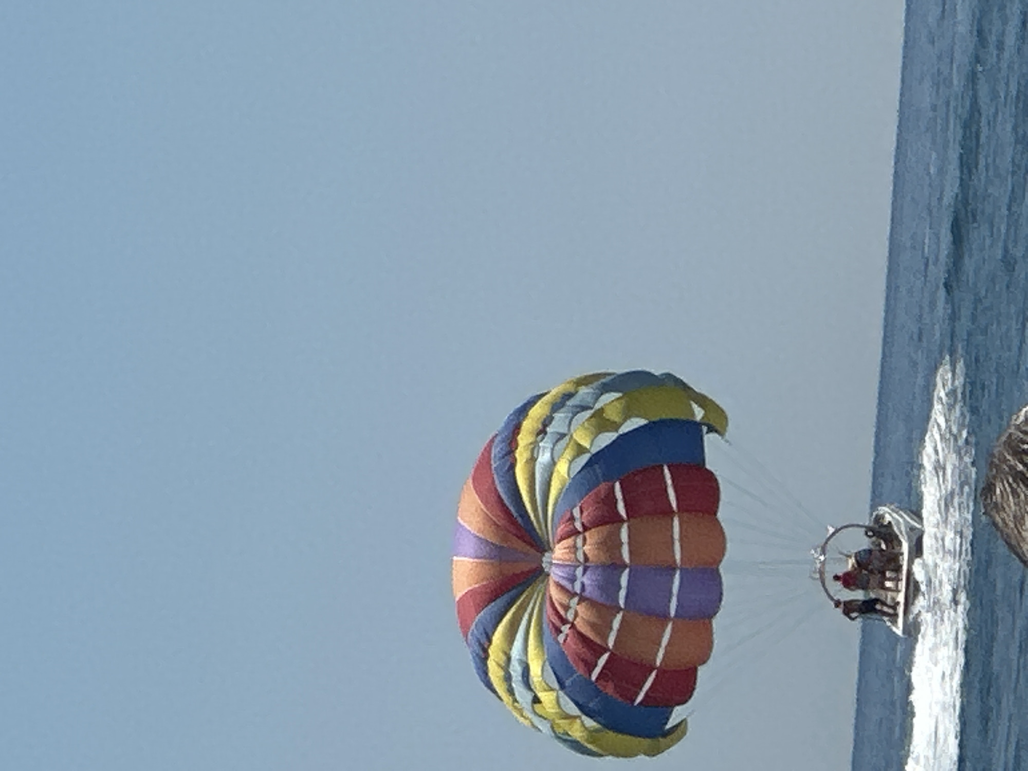 Parasailing and beach life on the Montenegrin Adriatic coast
