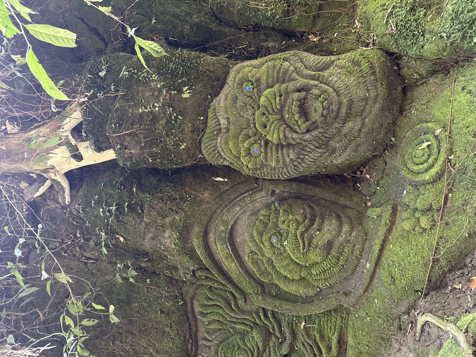 Tourist documents Balinese temples and Tegenungan Waterfall in Gianyar