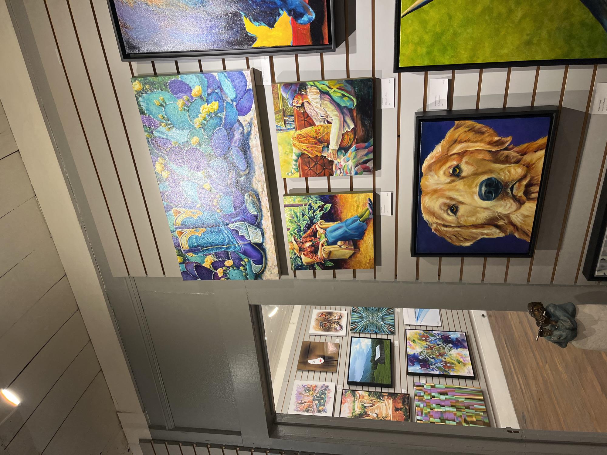 Visitor Documents Shopping Experience in Wimberley Texas Art Galleries