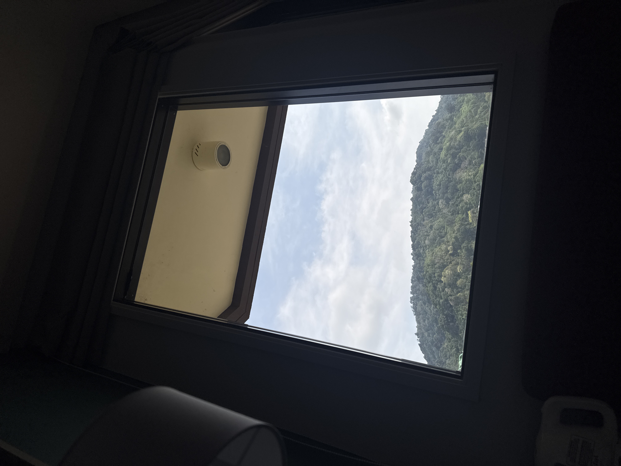 Room window view captured in Patong, Thailand