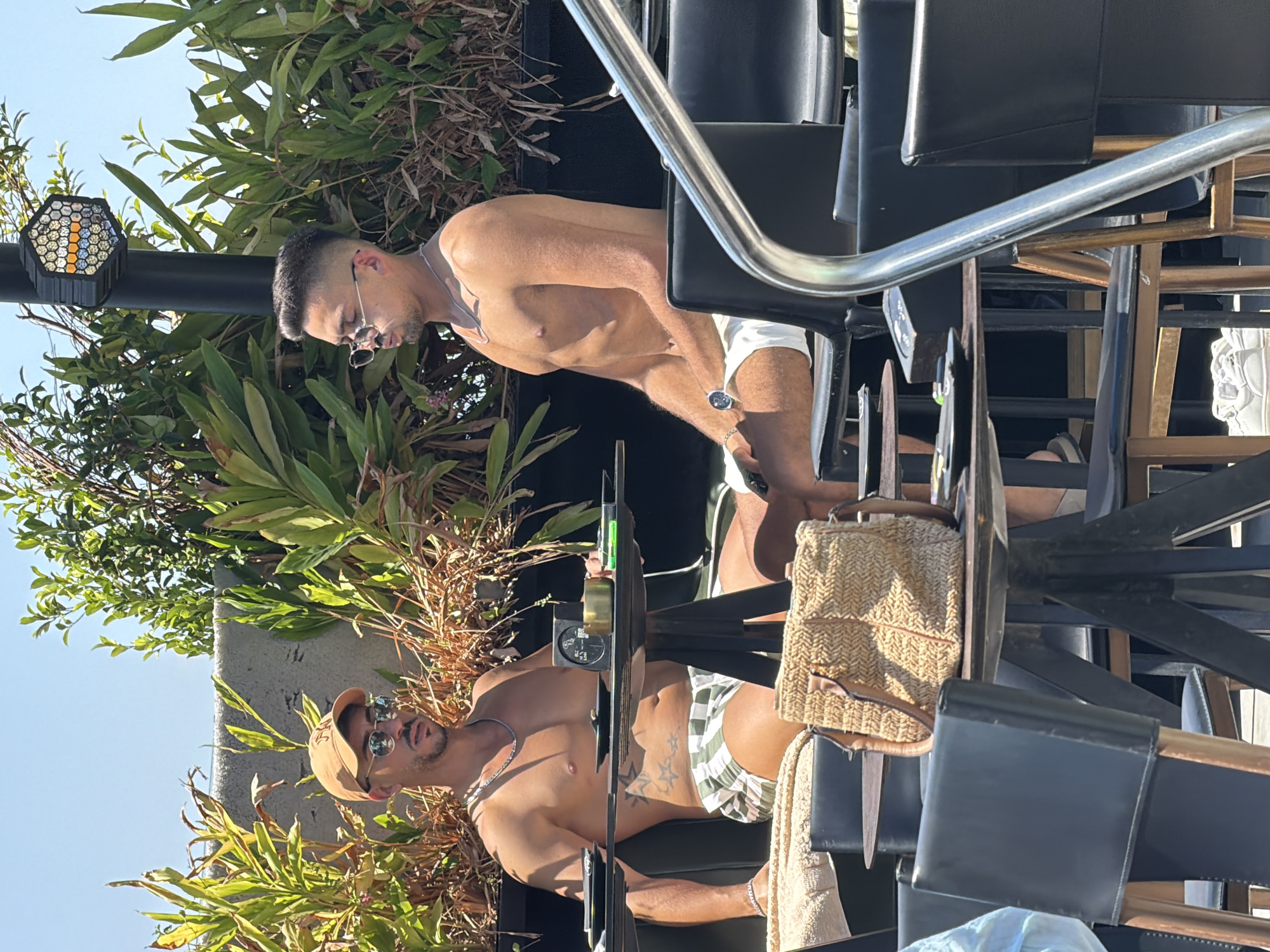 Poolside afternoon at a rooftop bar in Rishon LeZion