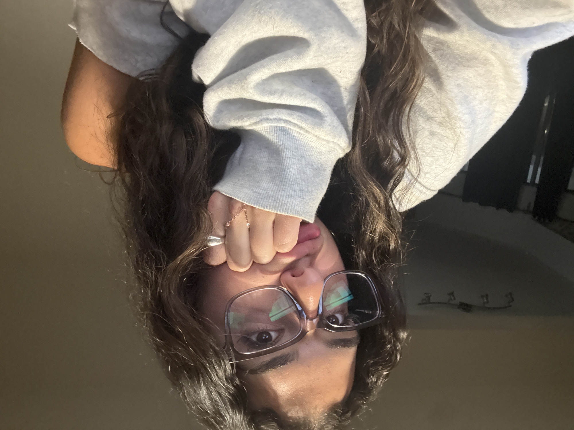 Playful upside-down portrait session captured in Vancouver early morning
