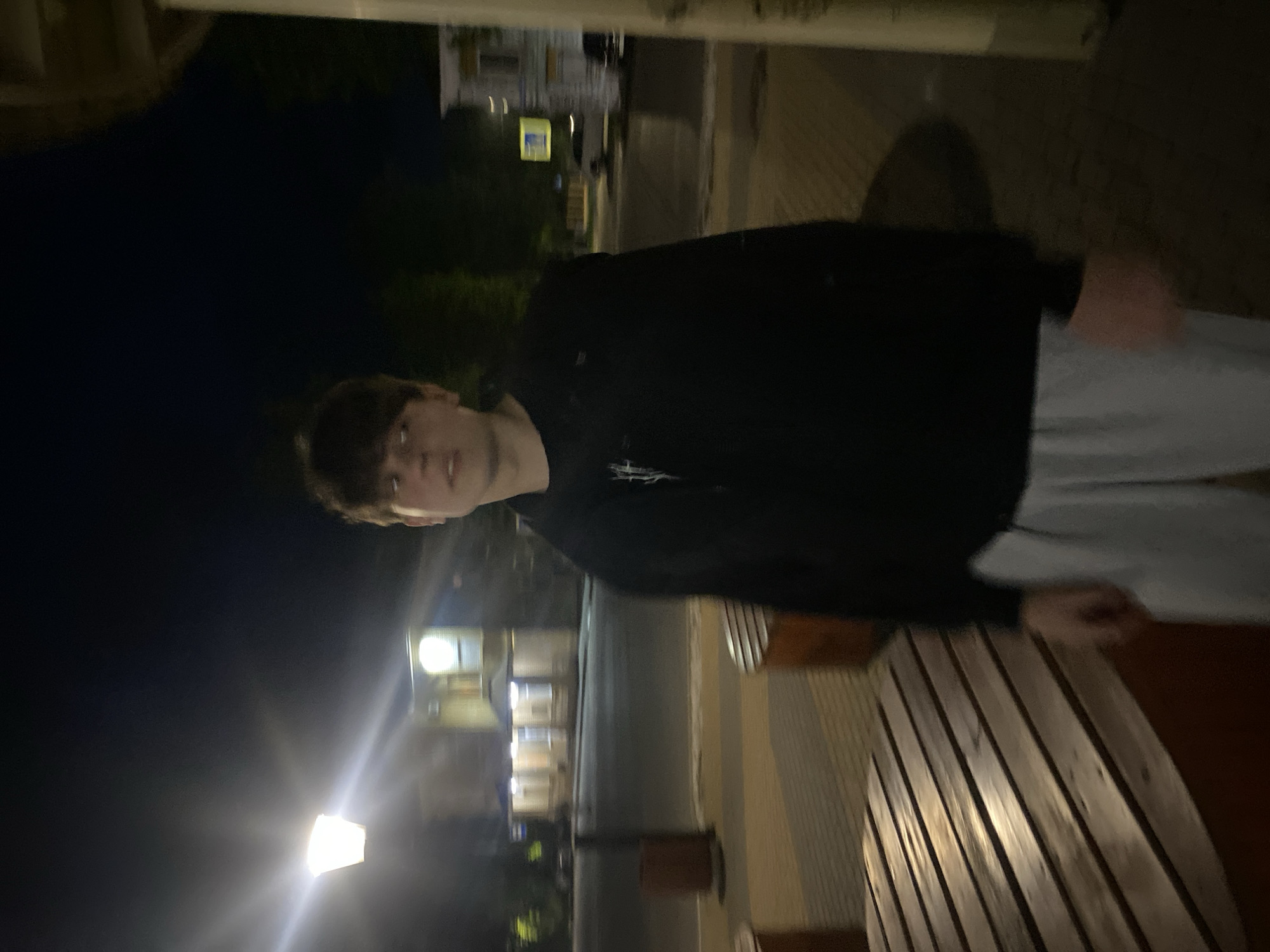 Young people documented in nighttime urban scenes over two hours