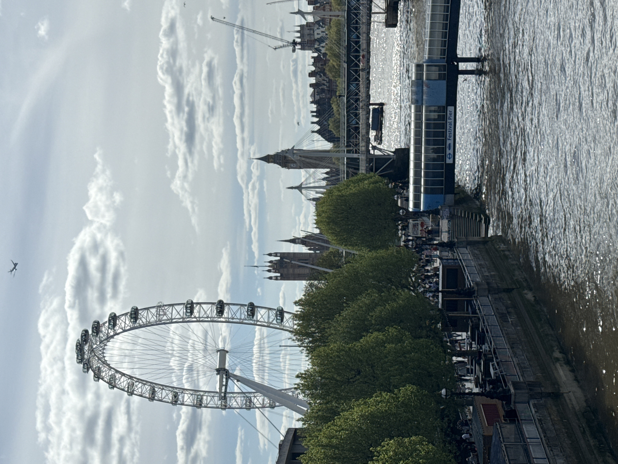 London Eye and Parliament captured in afternoon view