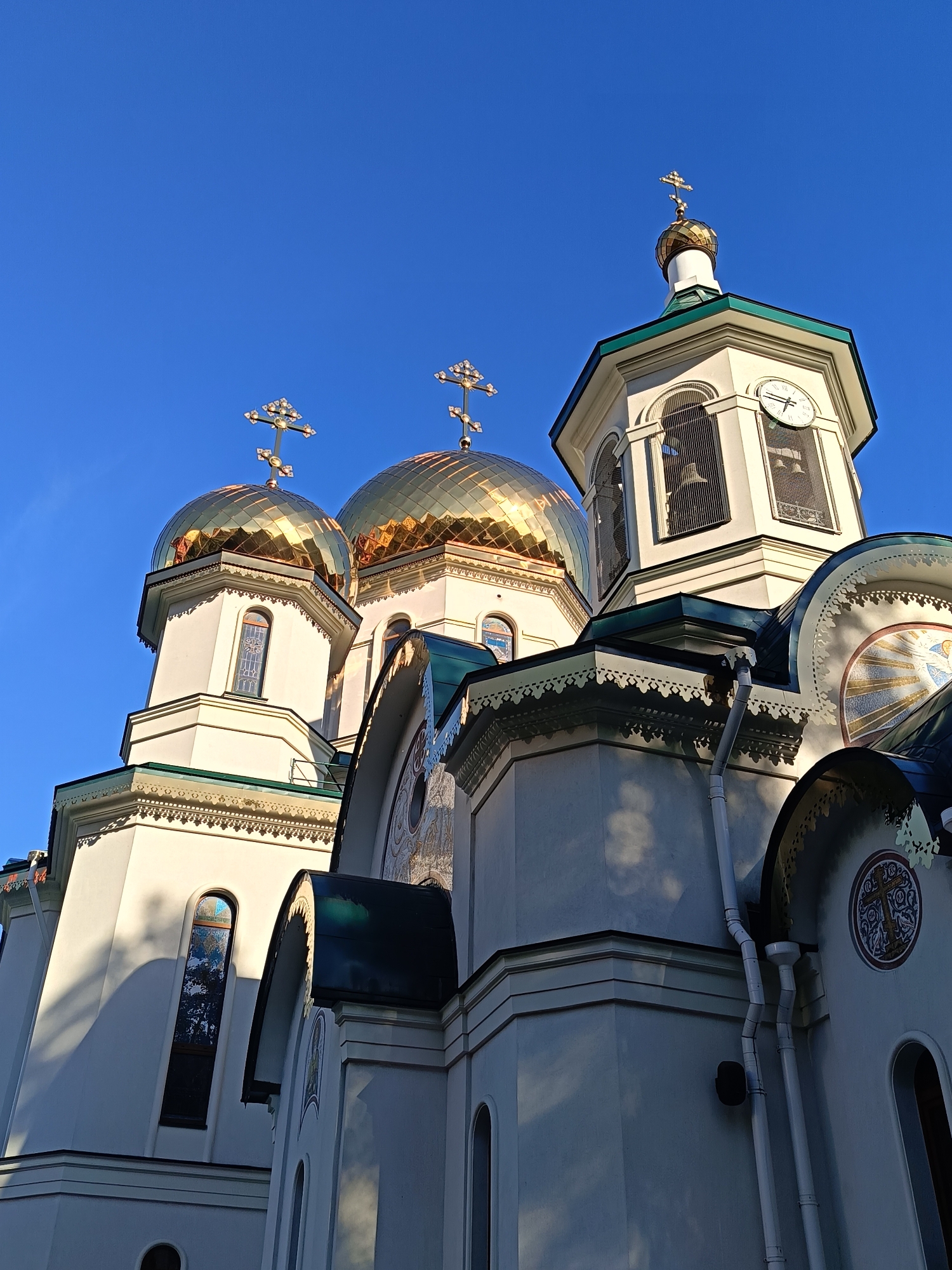 Sunny afternoon among Saint Petersburg's golden-domed Orthodox churches