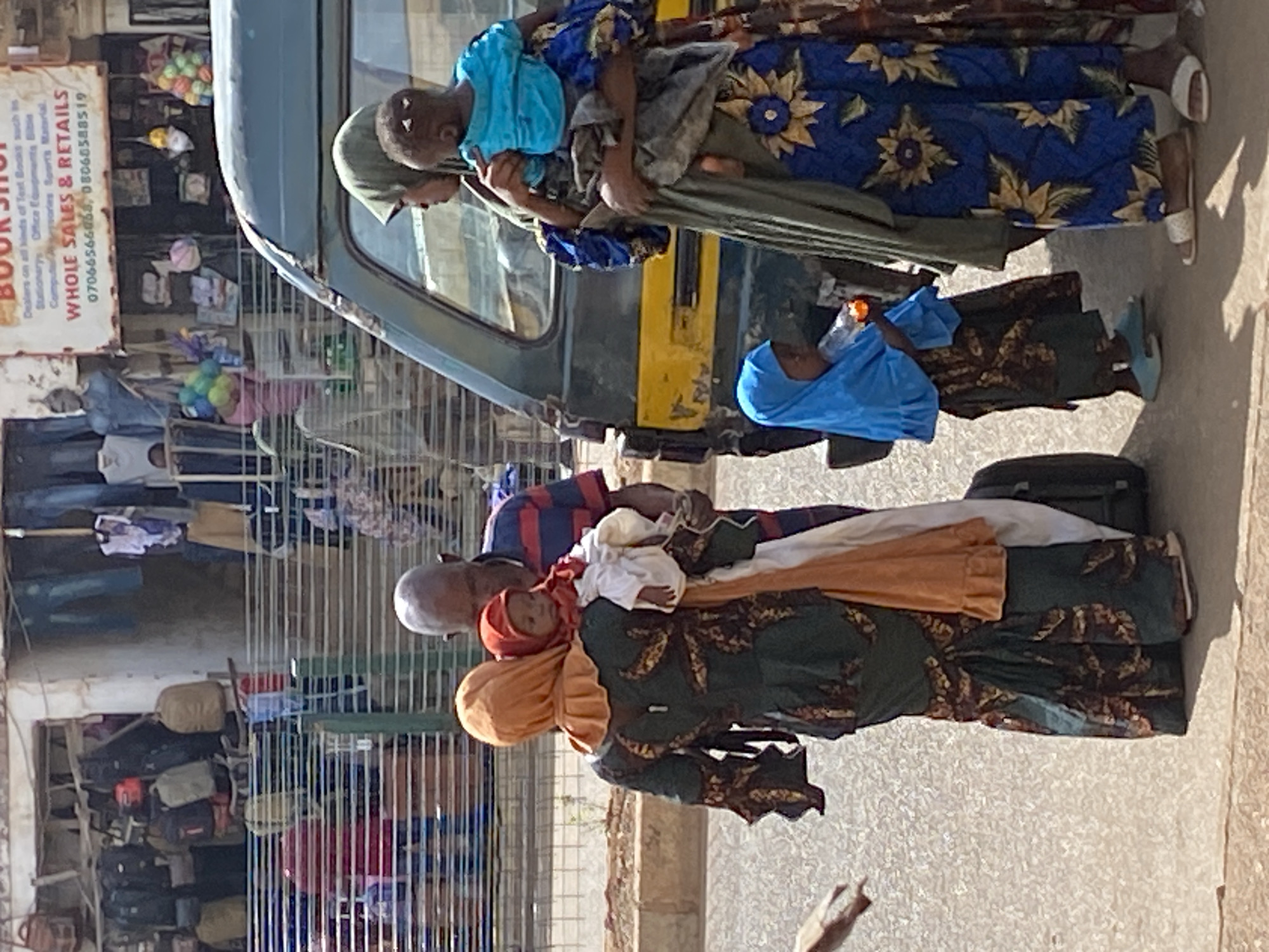 Street life in full swing at a Bukuru market