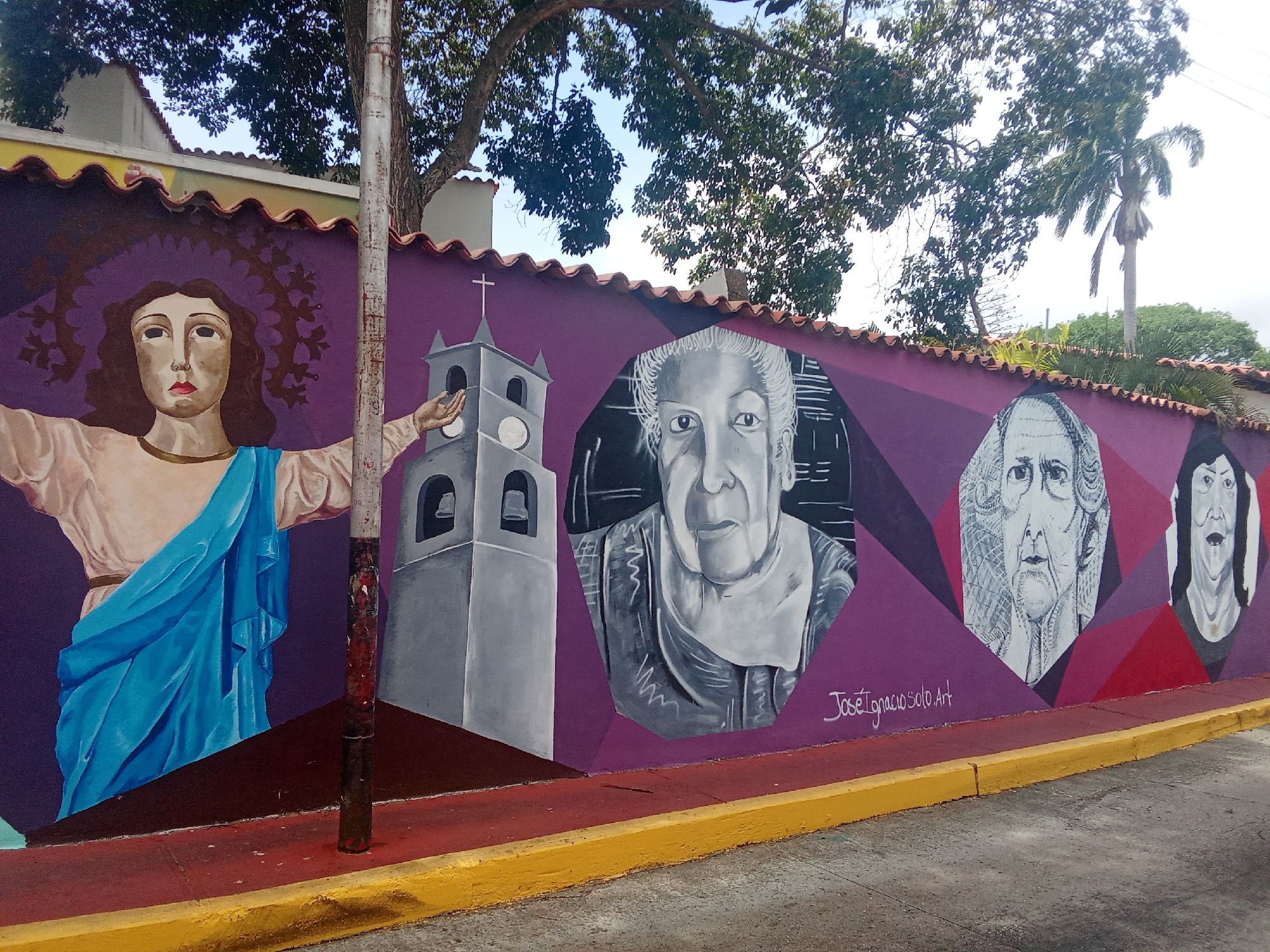 Colorful public murals showcase Venezuelan history in La Asuncion