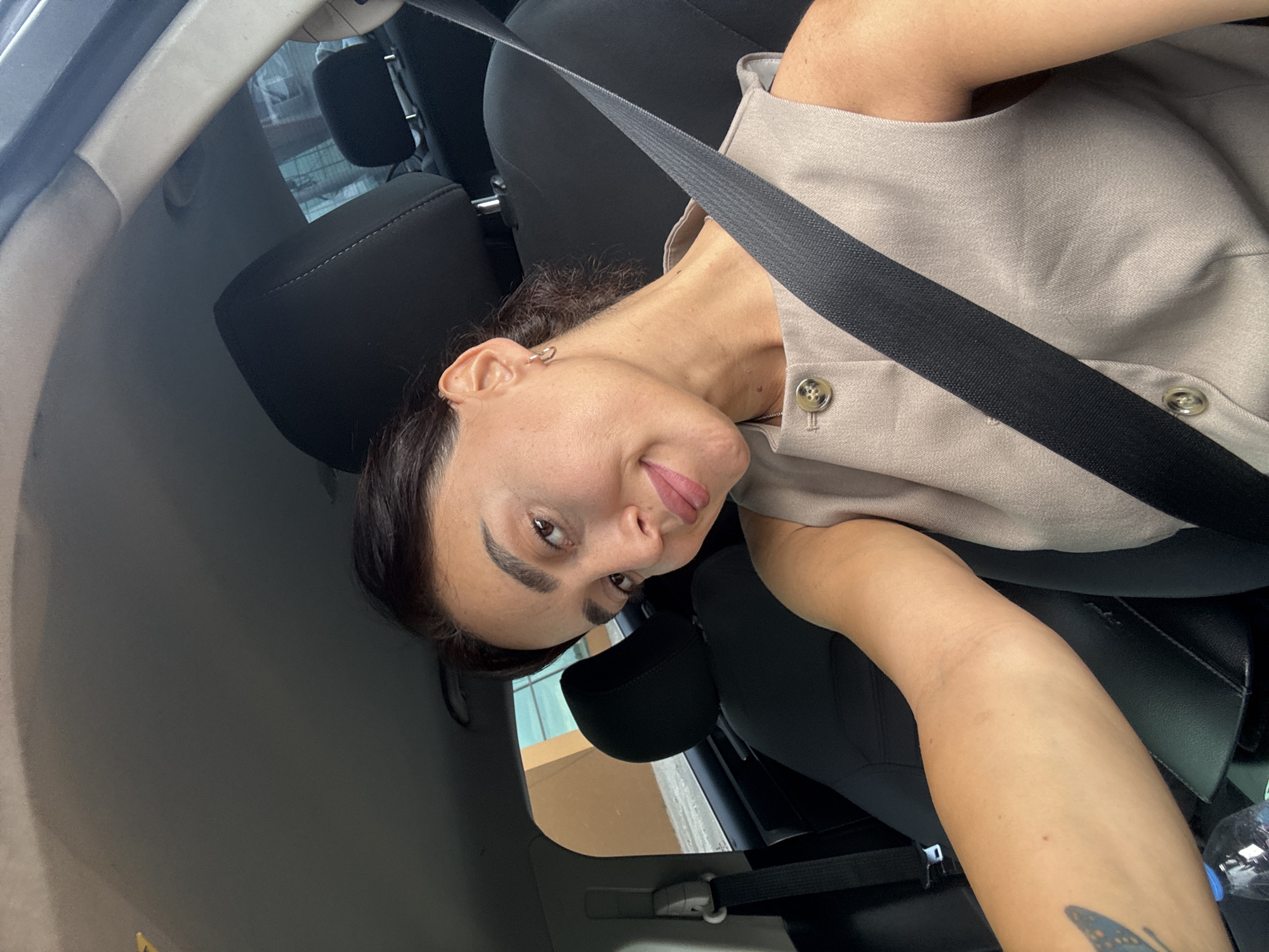Selfie series in and around a car, Tbilisi