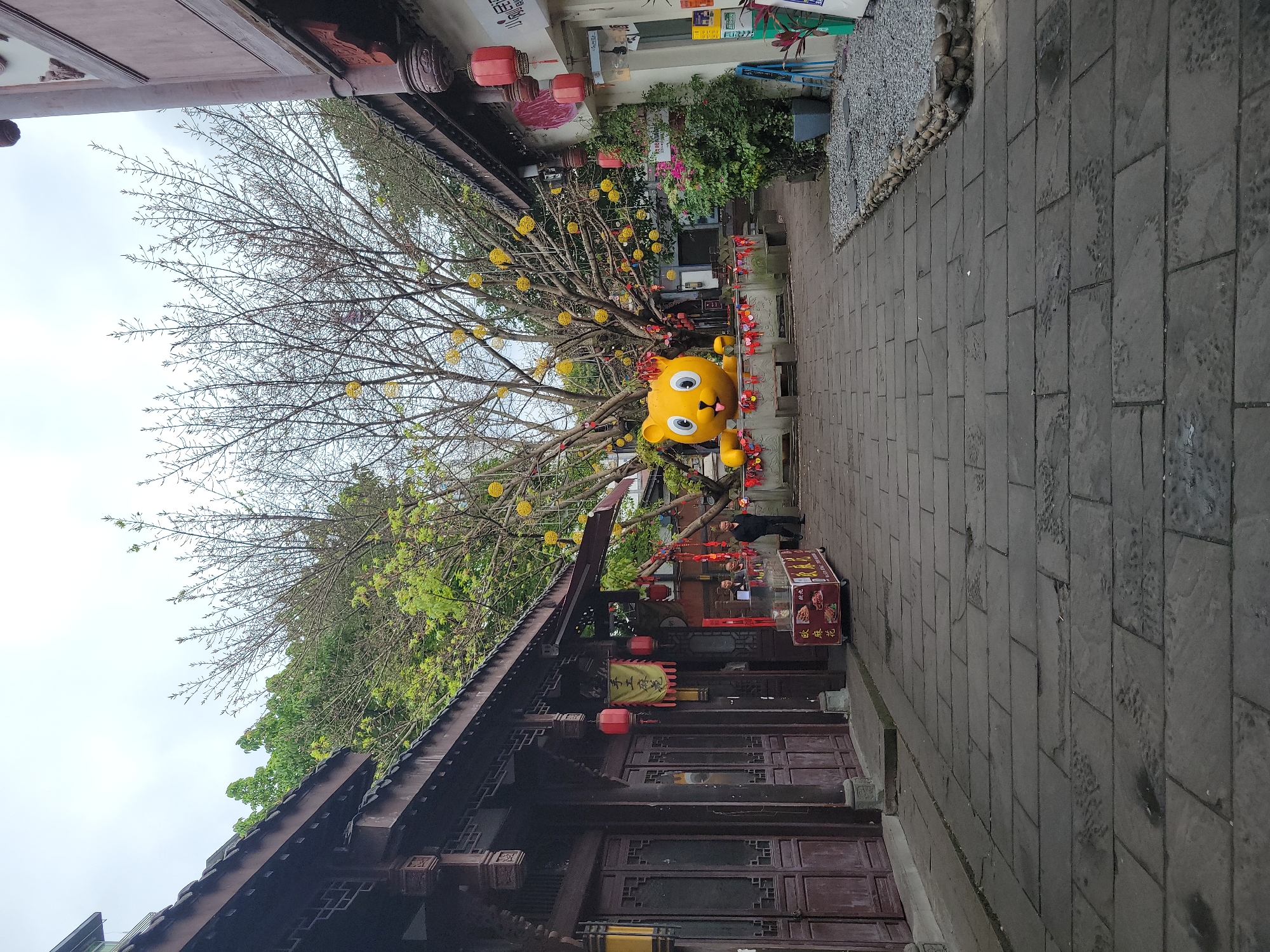 Traditional architecture district documented in early morning Hechuan, China