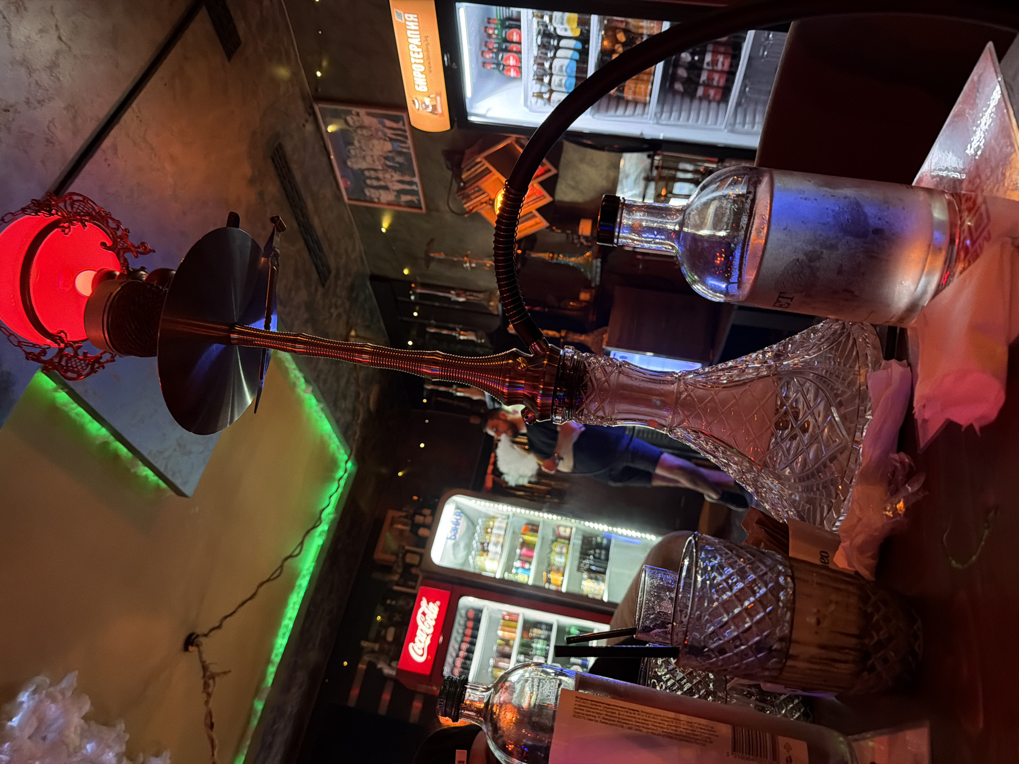 Evening routine: gas station stop, bar visit documented