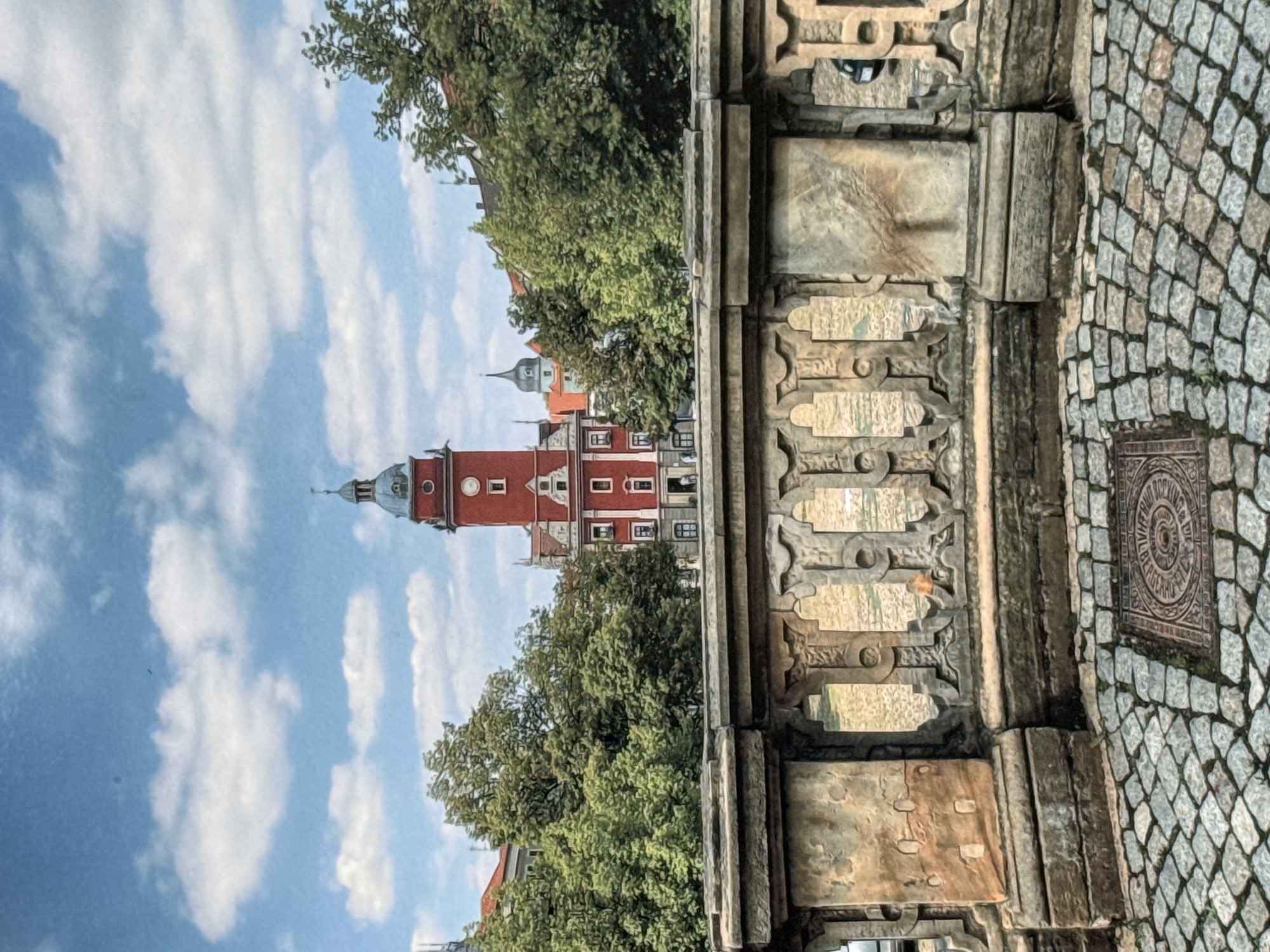 Summer morning walk through Bad Blankenburg's streets and riverside