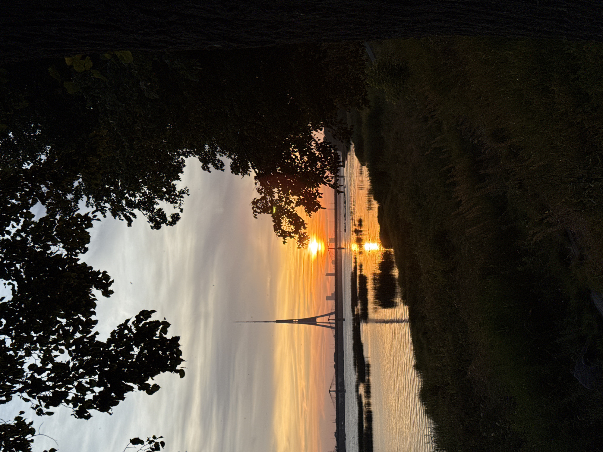 Summer evening along Riga's riverside path