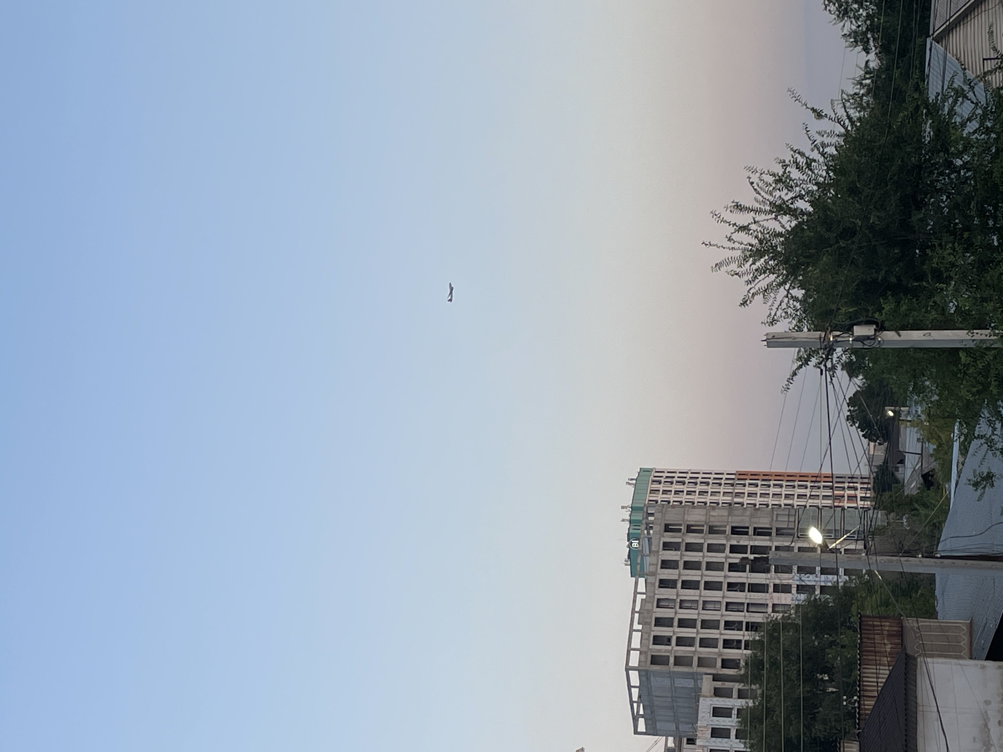 Sunset evening in Almaty, indoors and out