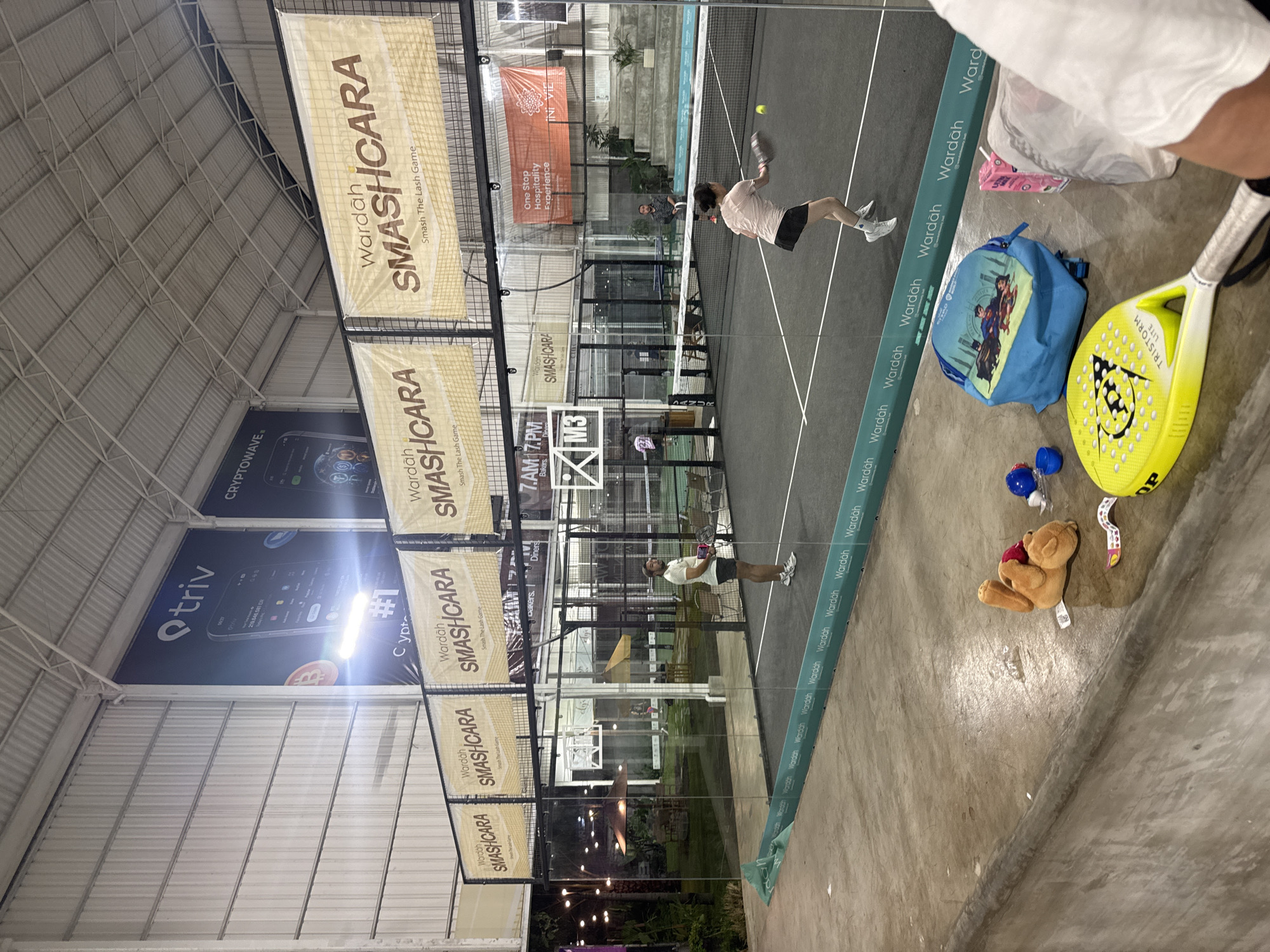 Padel Tennis Match Observed at Indoor Denpasar Court