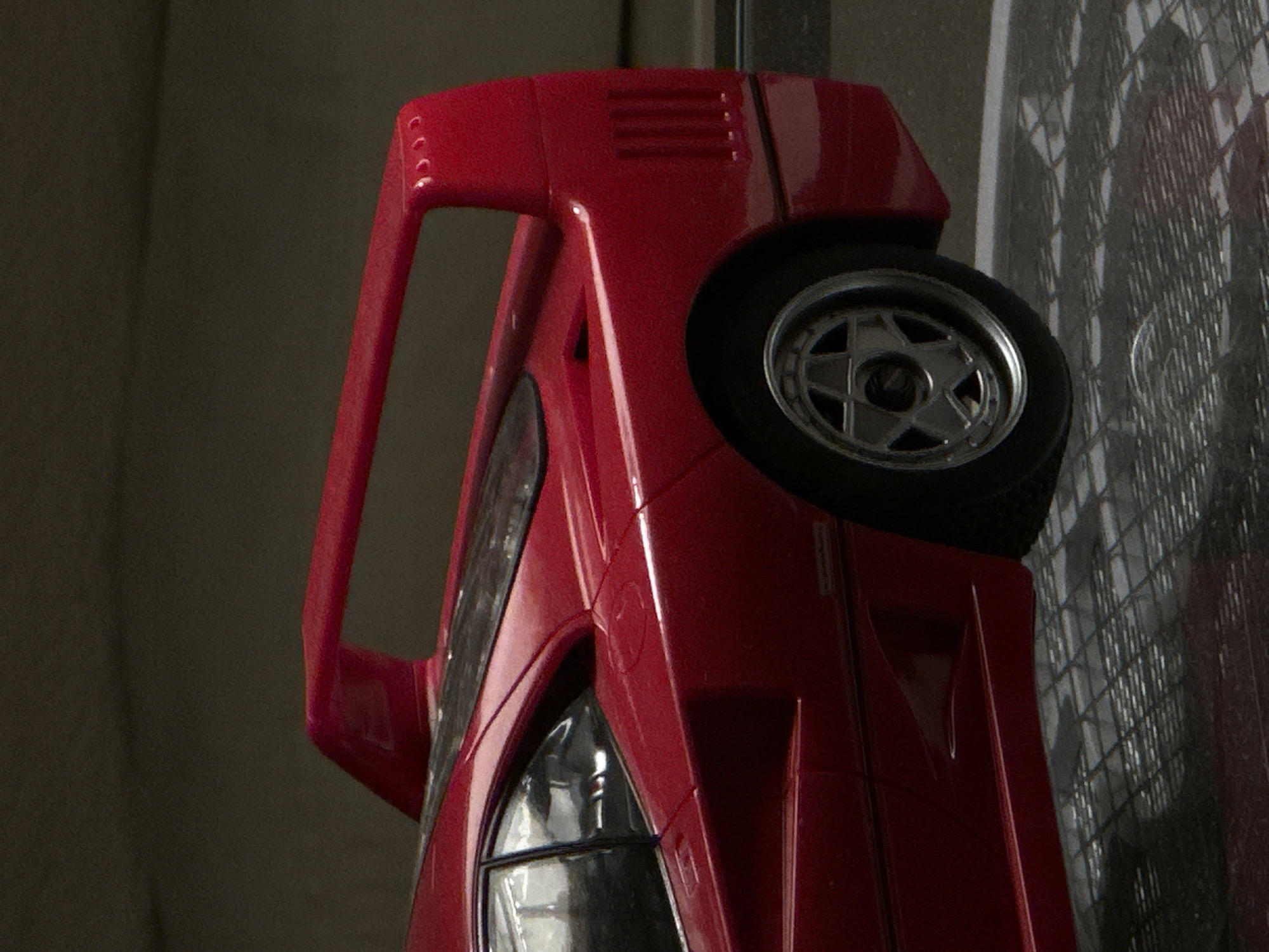 Ferrari F40 toy car photographed in Milan