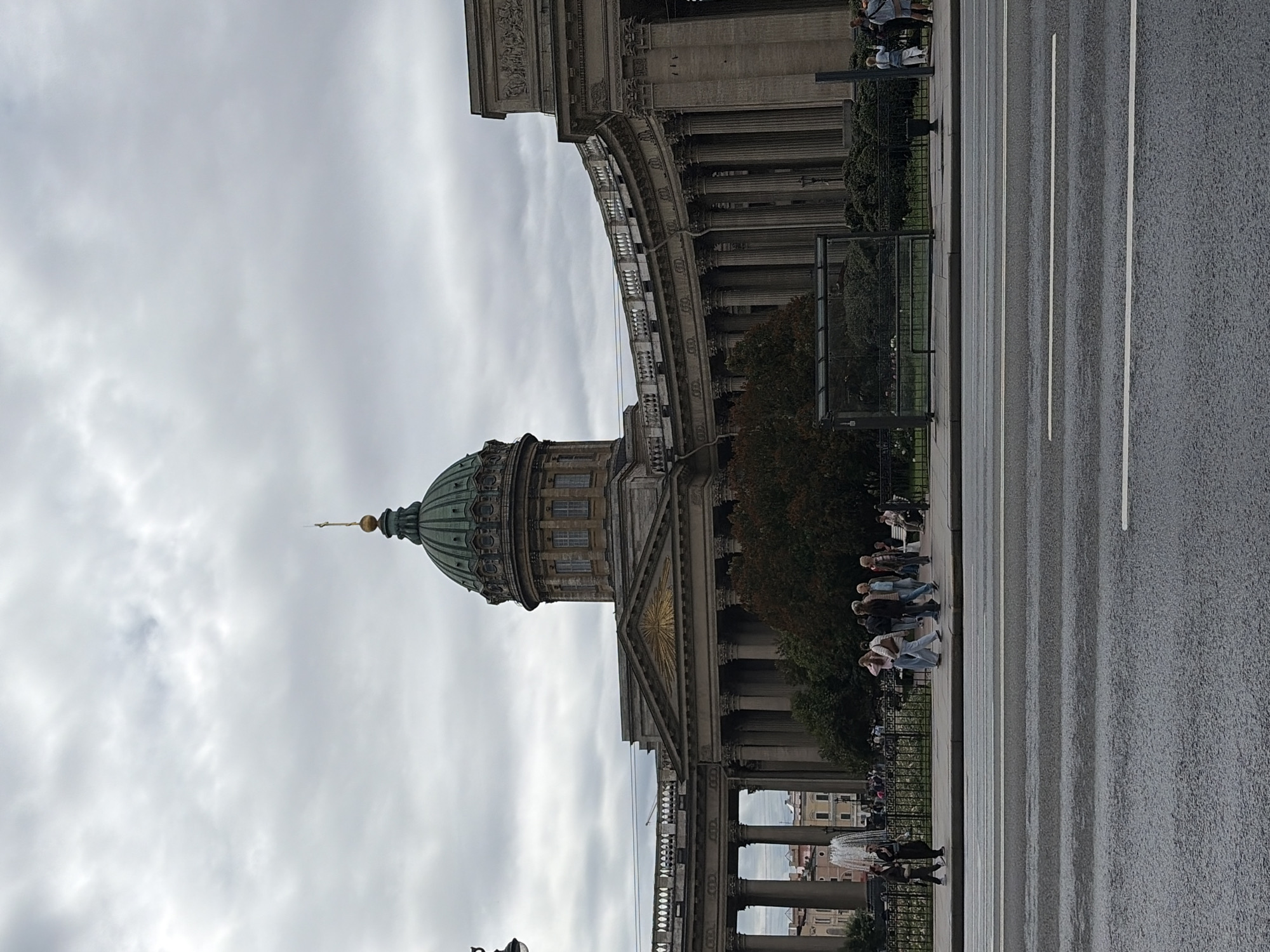 Kazan Cathedral and Nevsky Prospekt on a grey Saint Petersburg morning