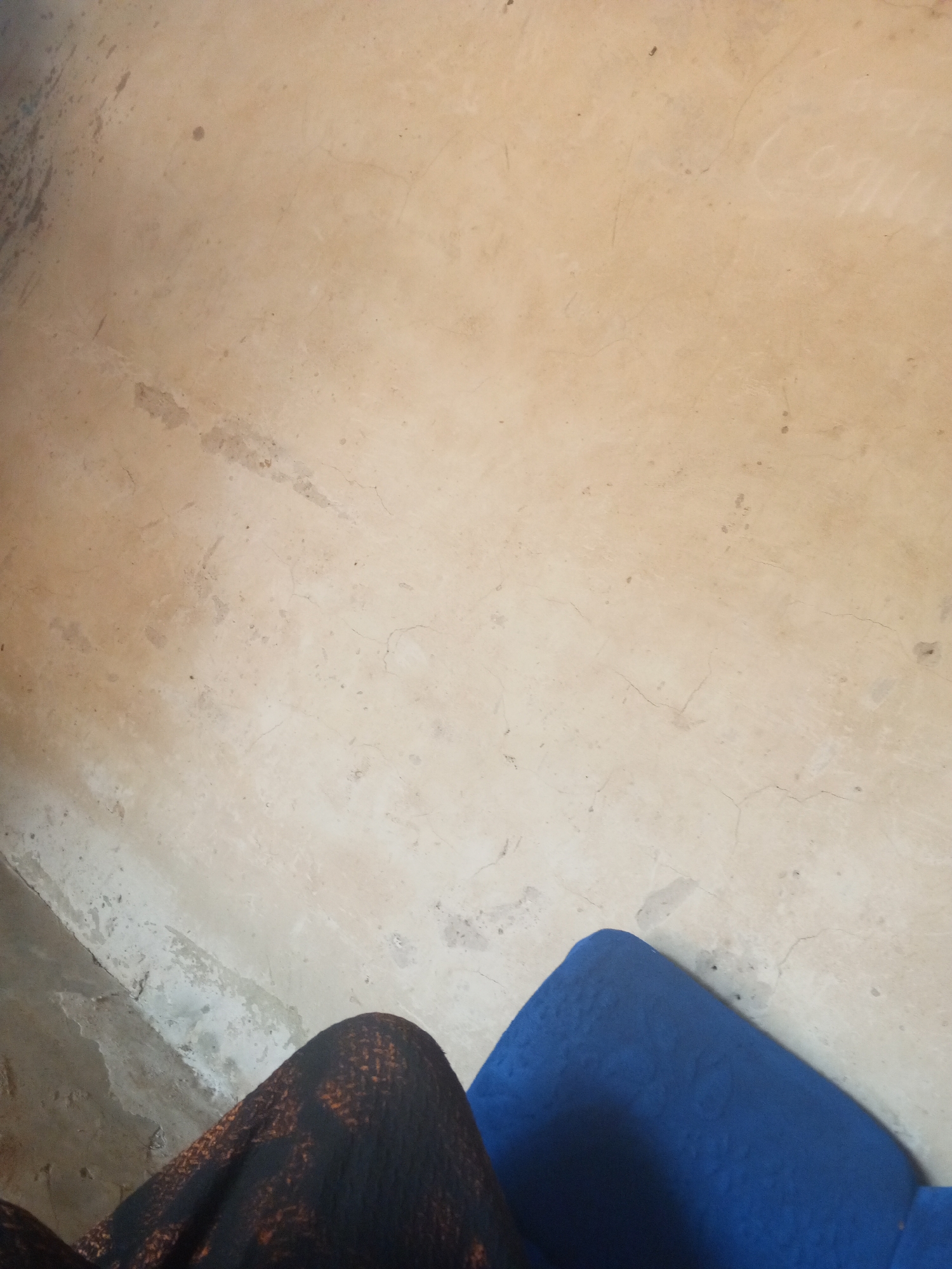 Hanging out in a makeshift space in Nyabe, Nigeria