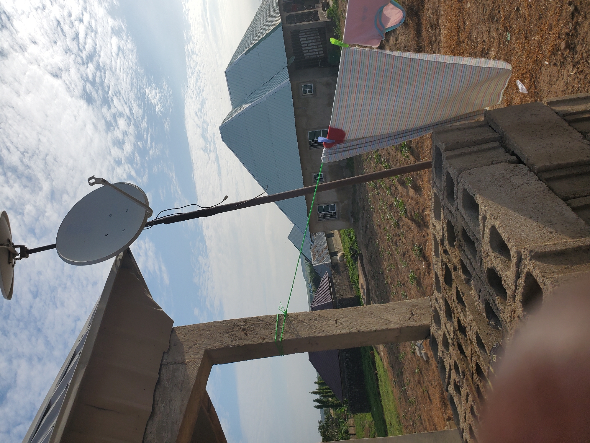 Construction activity documented in Winters, Texas residential area