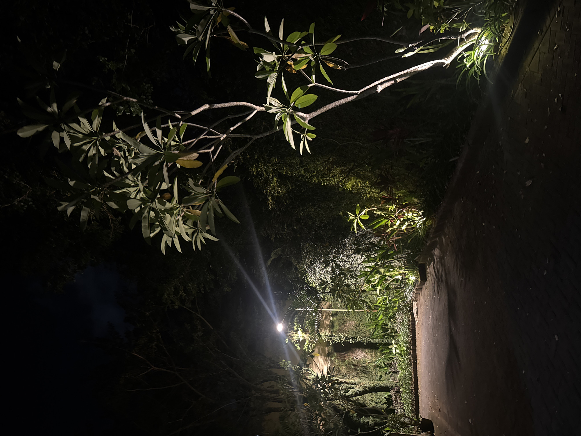 Nighttime street scenes documented in Kuta Selatan, Indonesia