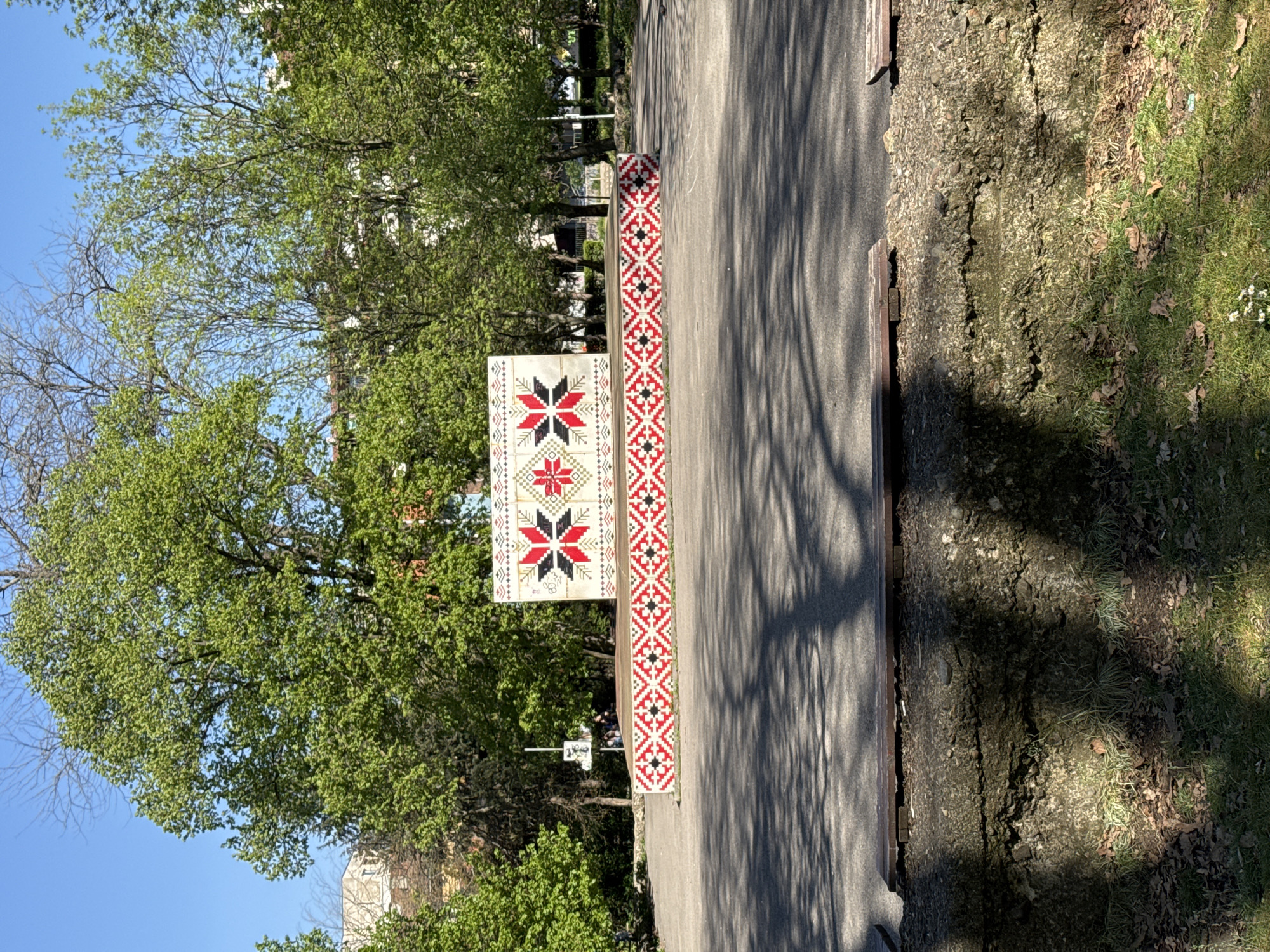 Spring afternoon documented at Sofia's Holy Trinity Church park