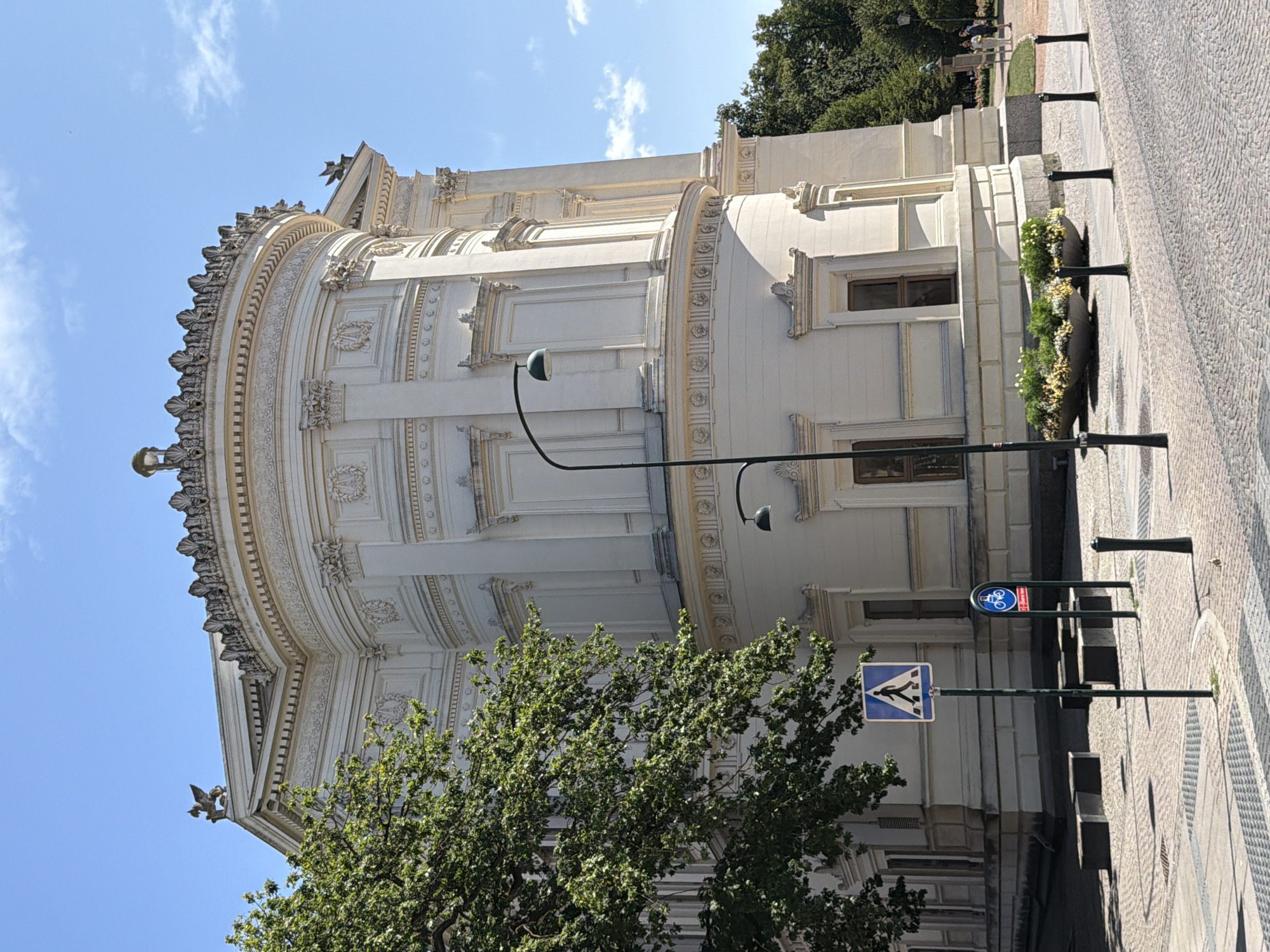 Lund's historic center on a summer afternoon