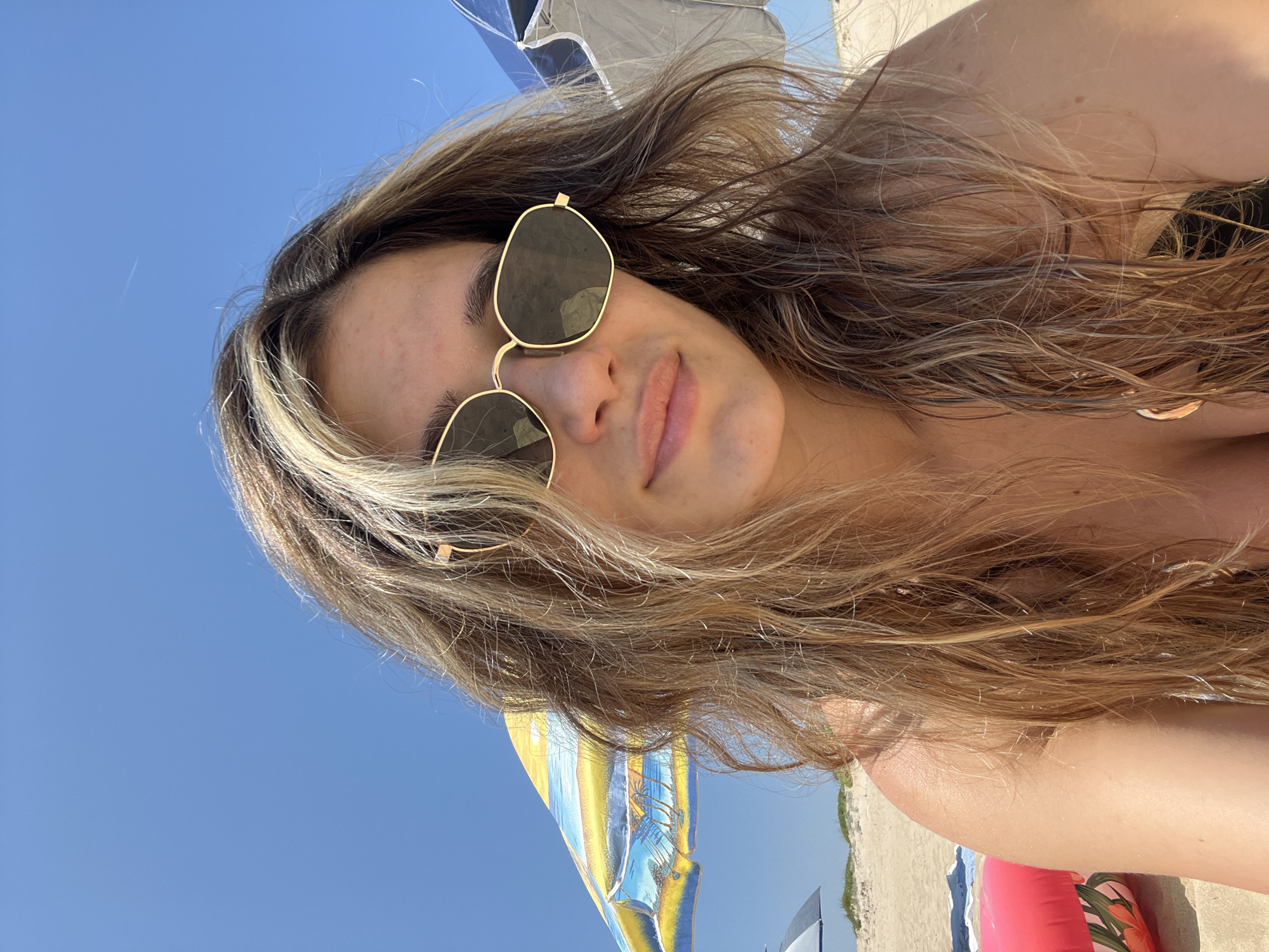 Lazy summer beach day in Primorsko, Bulgaria
