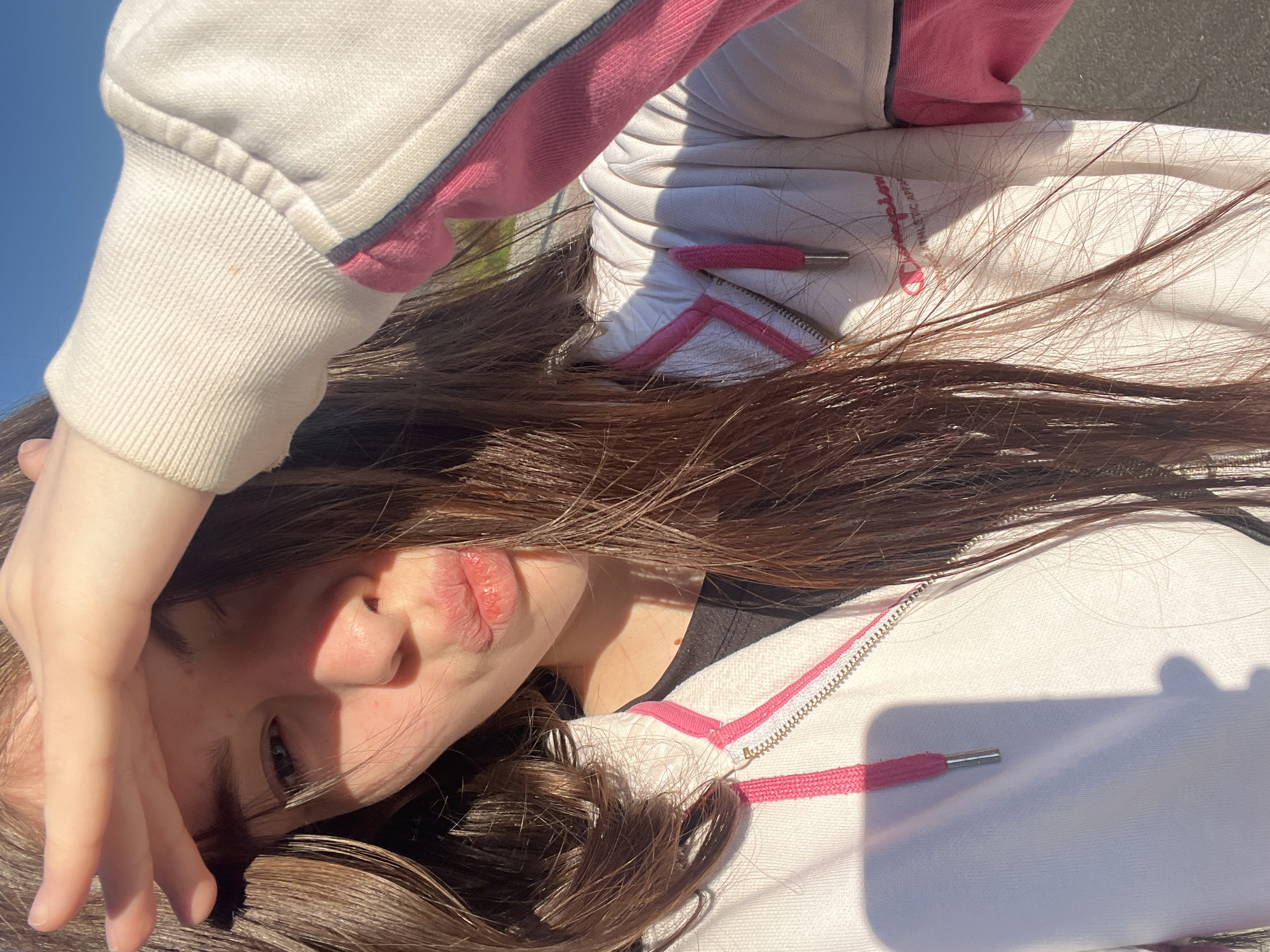 Young person photographed on Saint Petersburg street early morning
