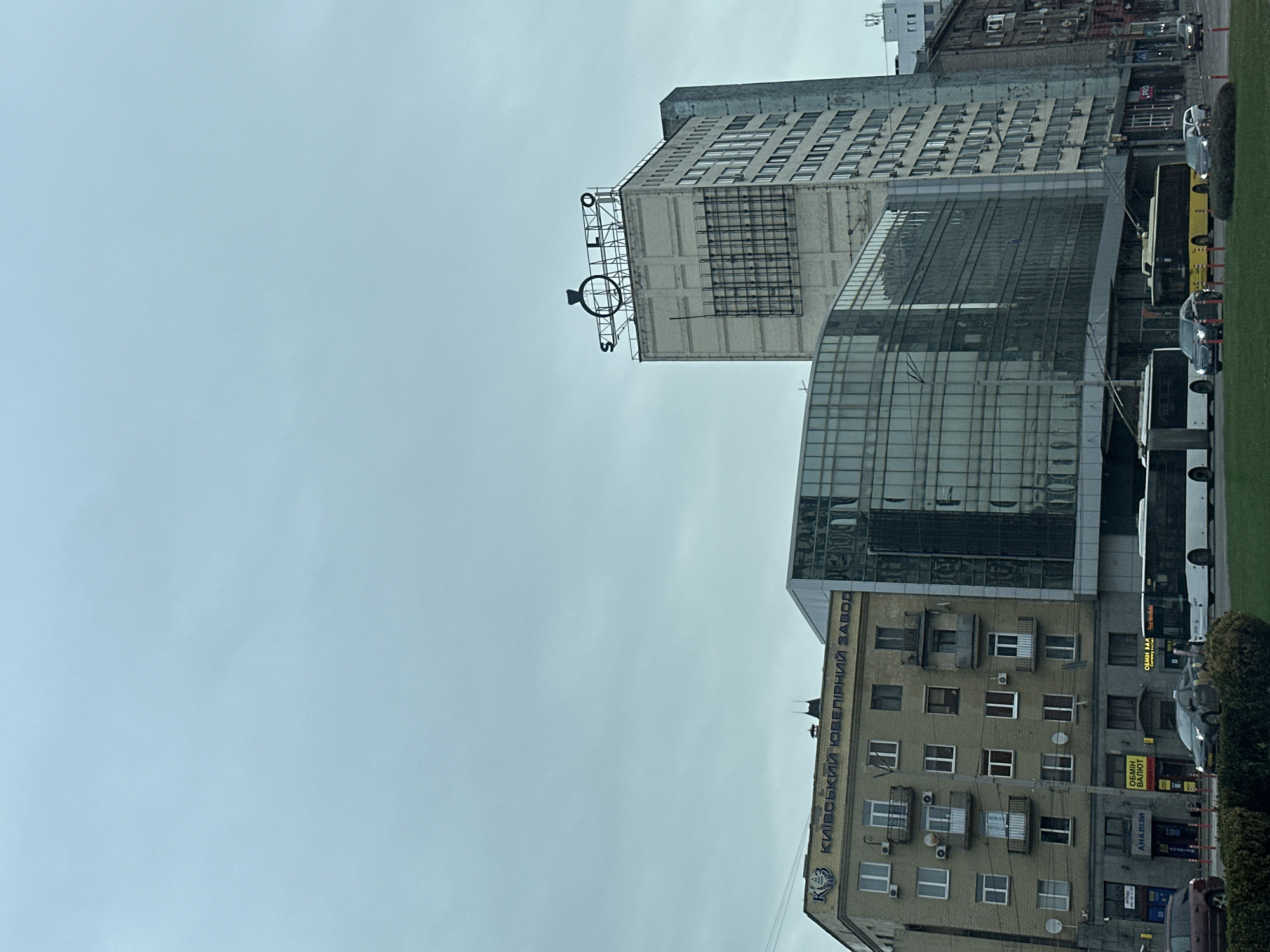 Morning traffic backup observed in central Kyiv