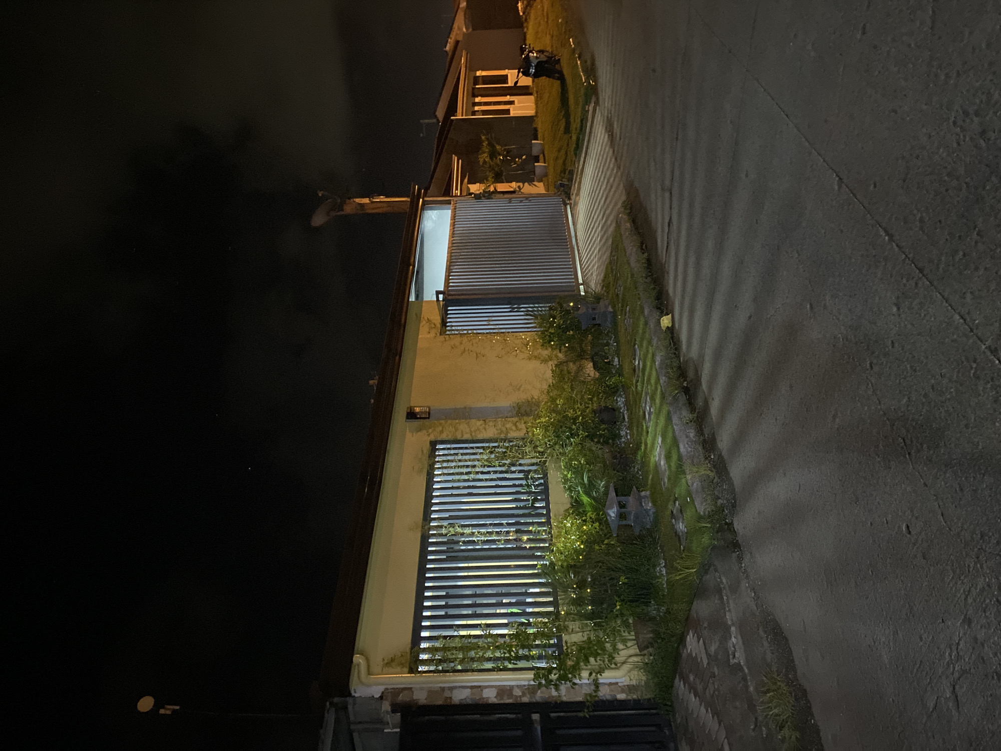 Nighttime residential street scene documented in Davao City