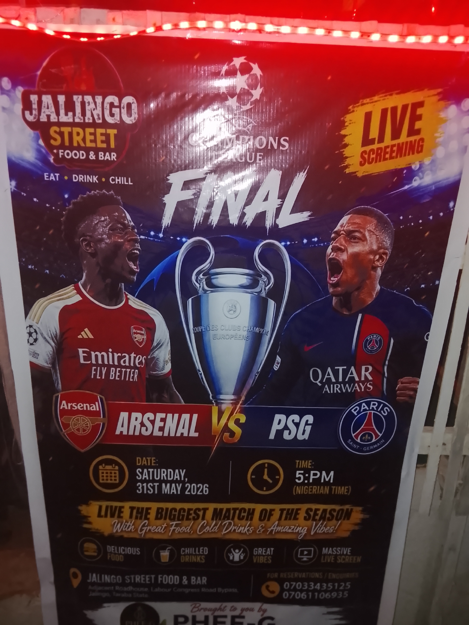 Nigerian nightlife venues host football screenings and entertainment events