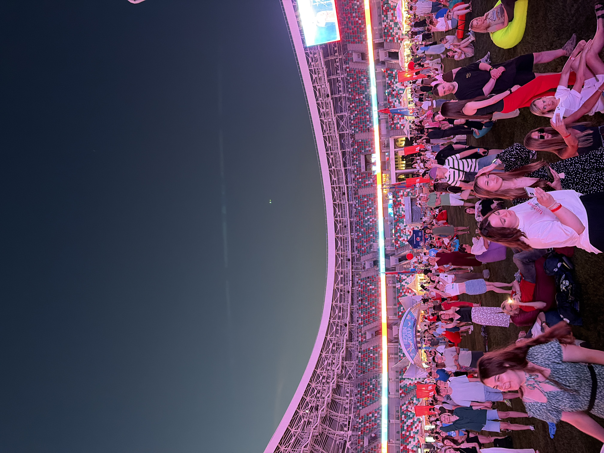 Outdoor concert night at Minsk's Dynamo Stadium, DABRO performing live