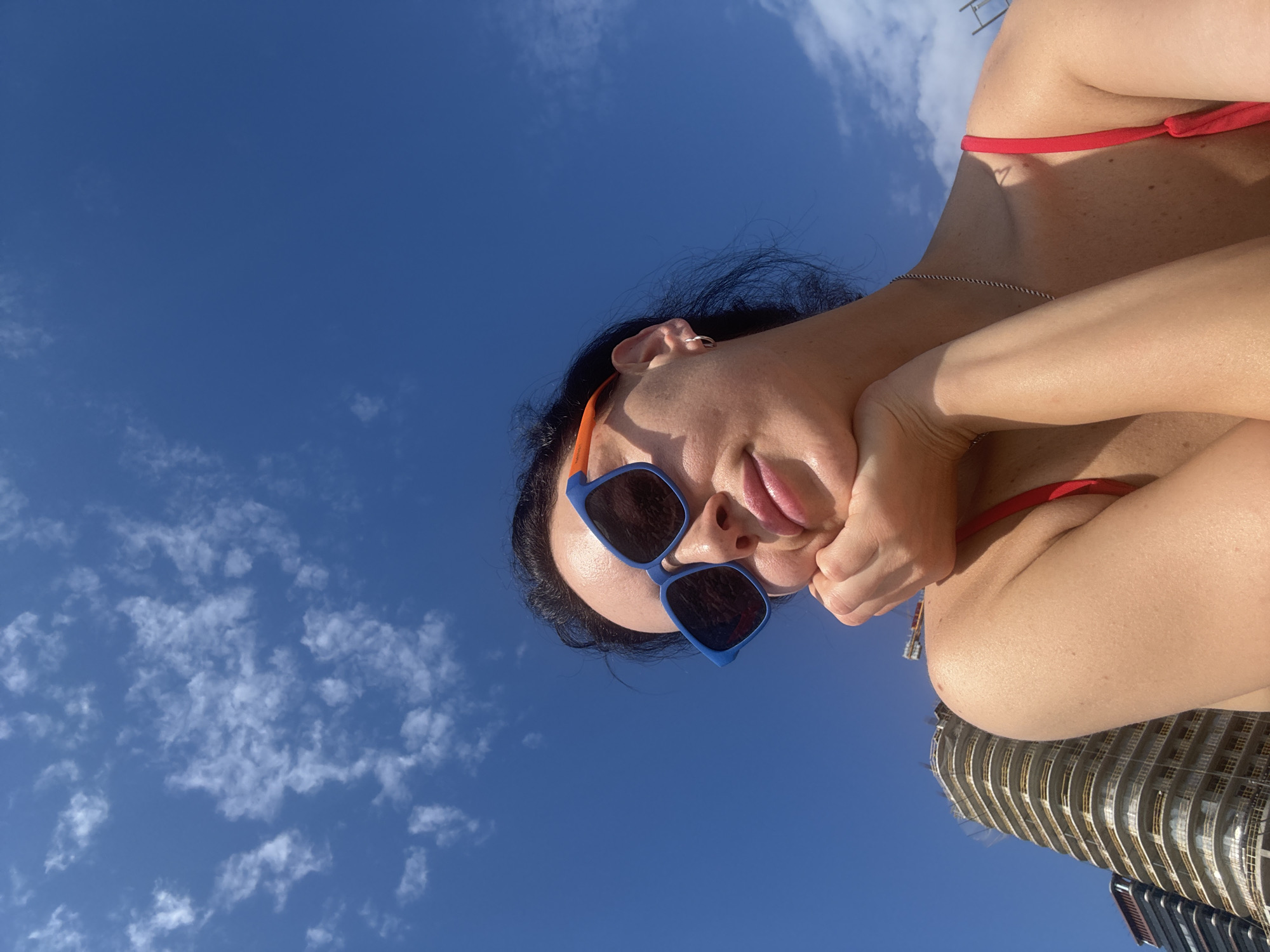 Lazy afternoon on Batumi's pebble beach, selfies and sea views