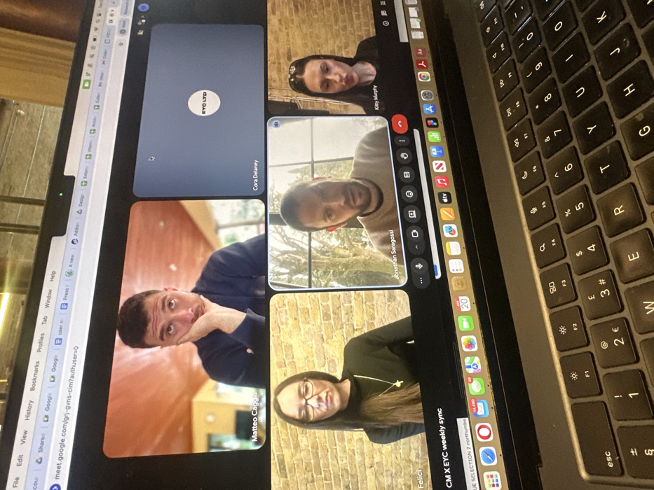 London resident captures video call, elevator selfies Monday afternoon