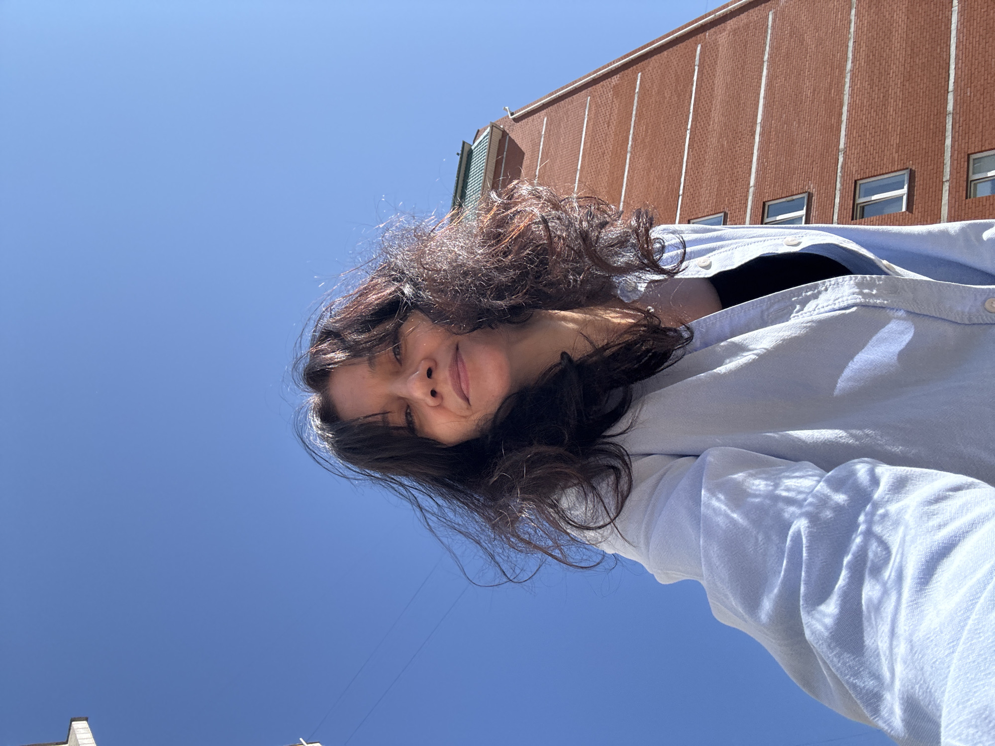 Morning out in Chaikovsky: selfies, wildflowers, and a public building stop