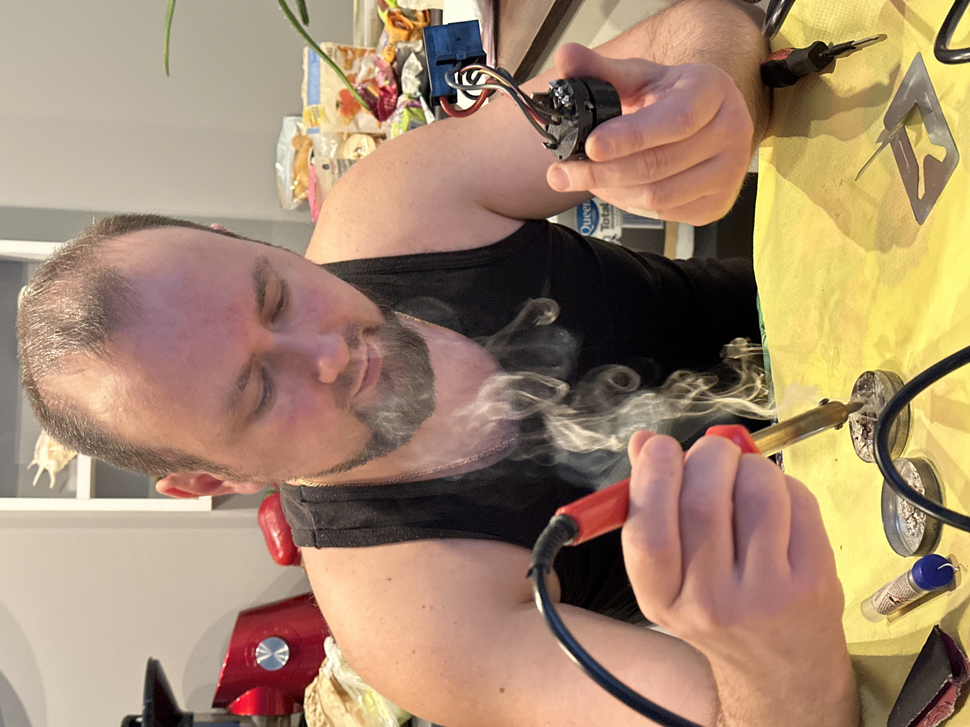 Electronics repair work observed at Wisła workstation