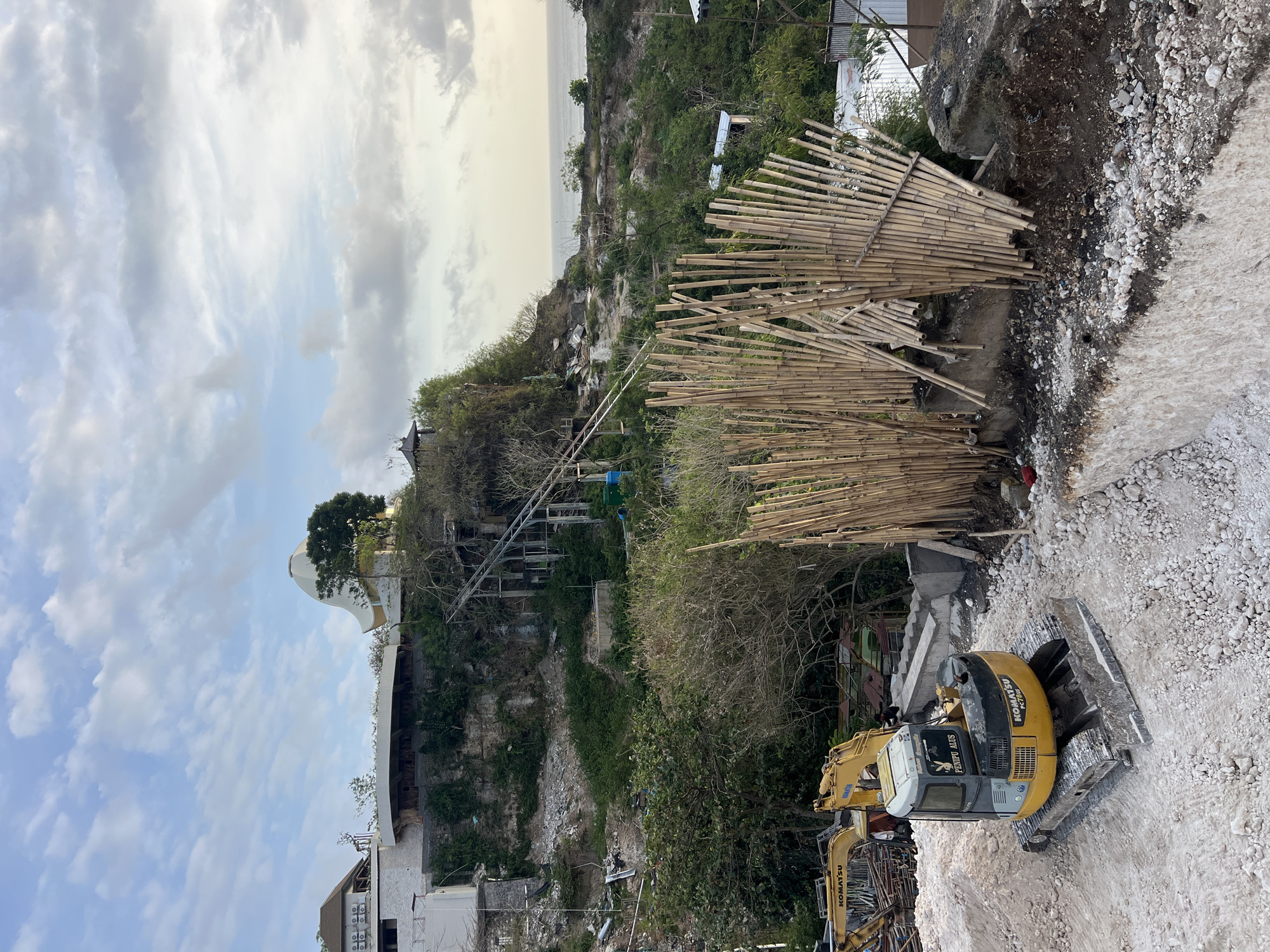 Coastal construction and surf access in Kuta Selatan, Bali