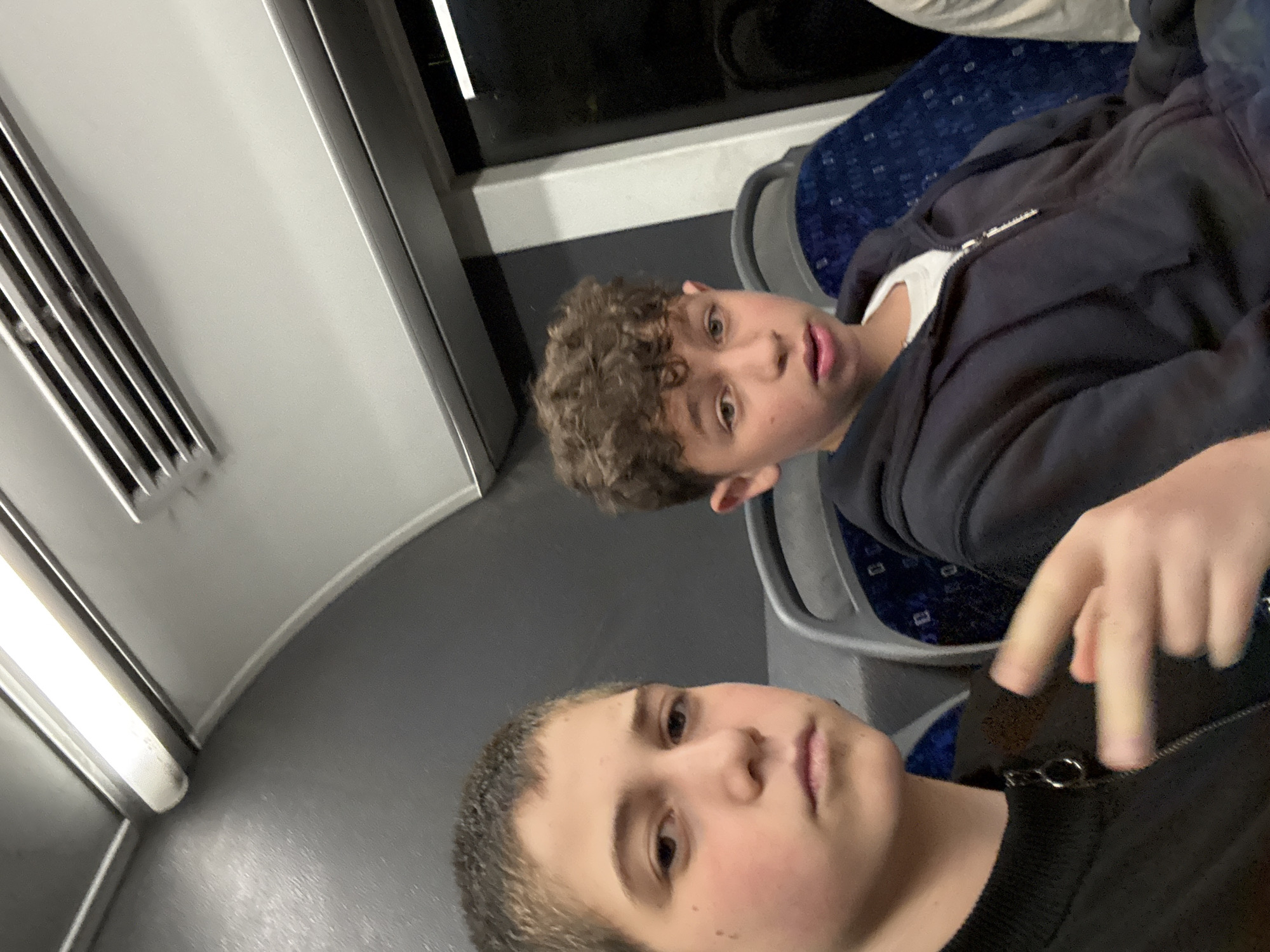 Two boys spotted traveling together on Tel Aviv train