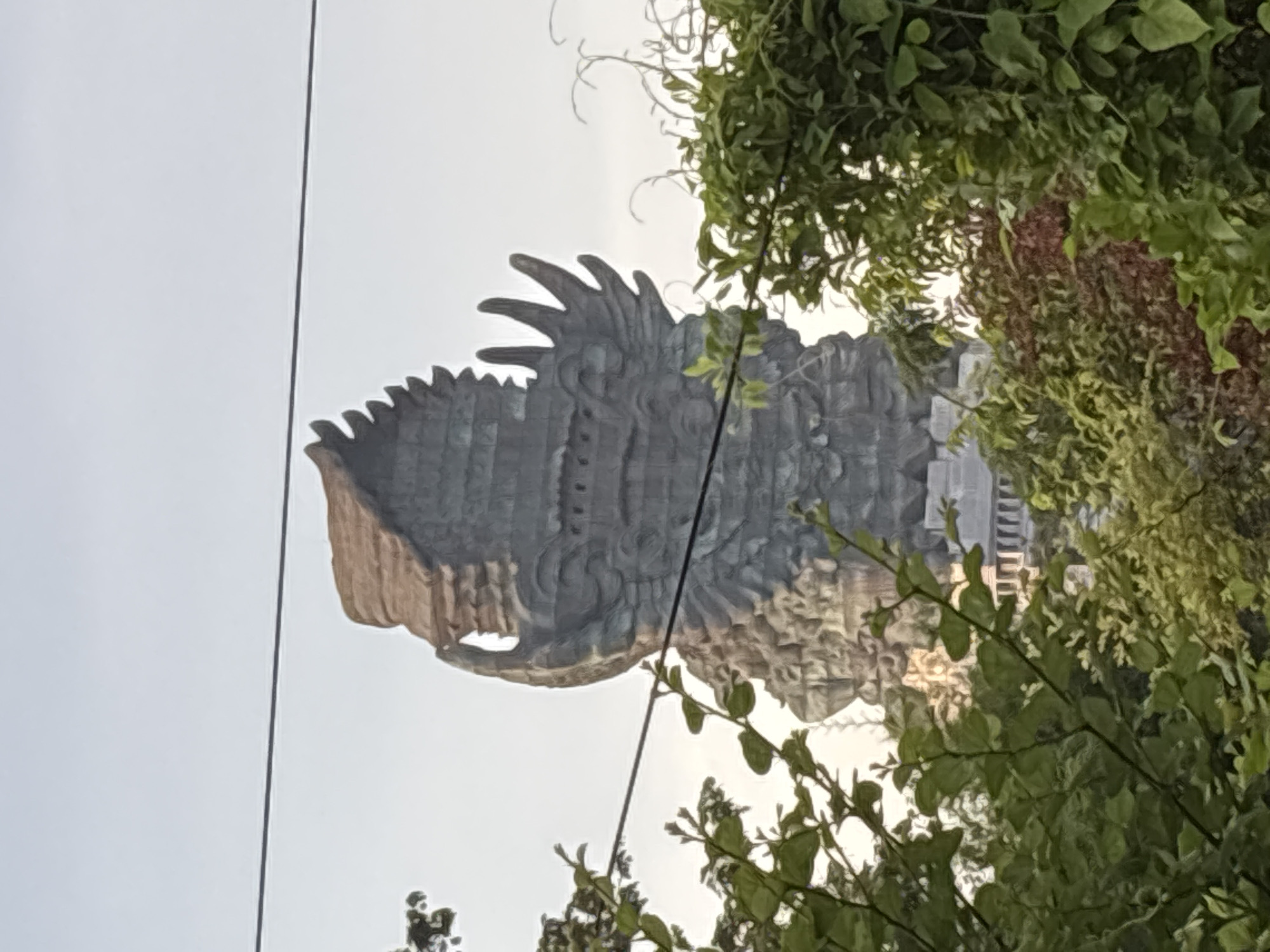 Morning street scenes documented around Garuda Wisnu Kencana, Kuta Selatan
