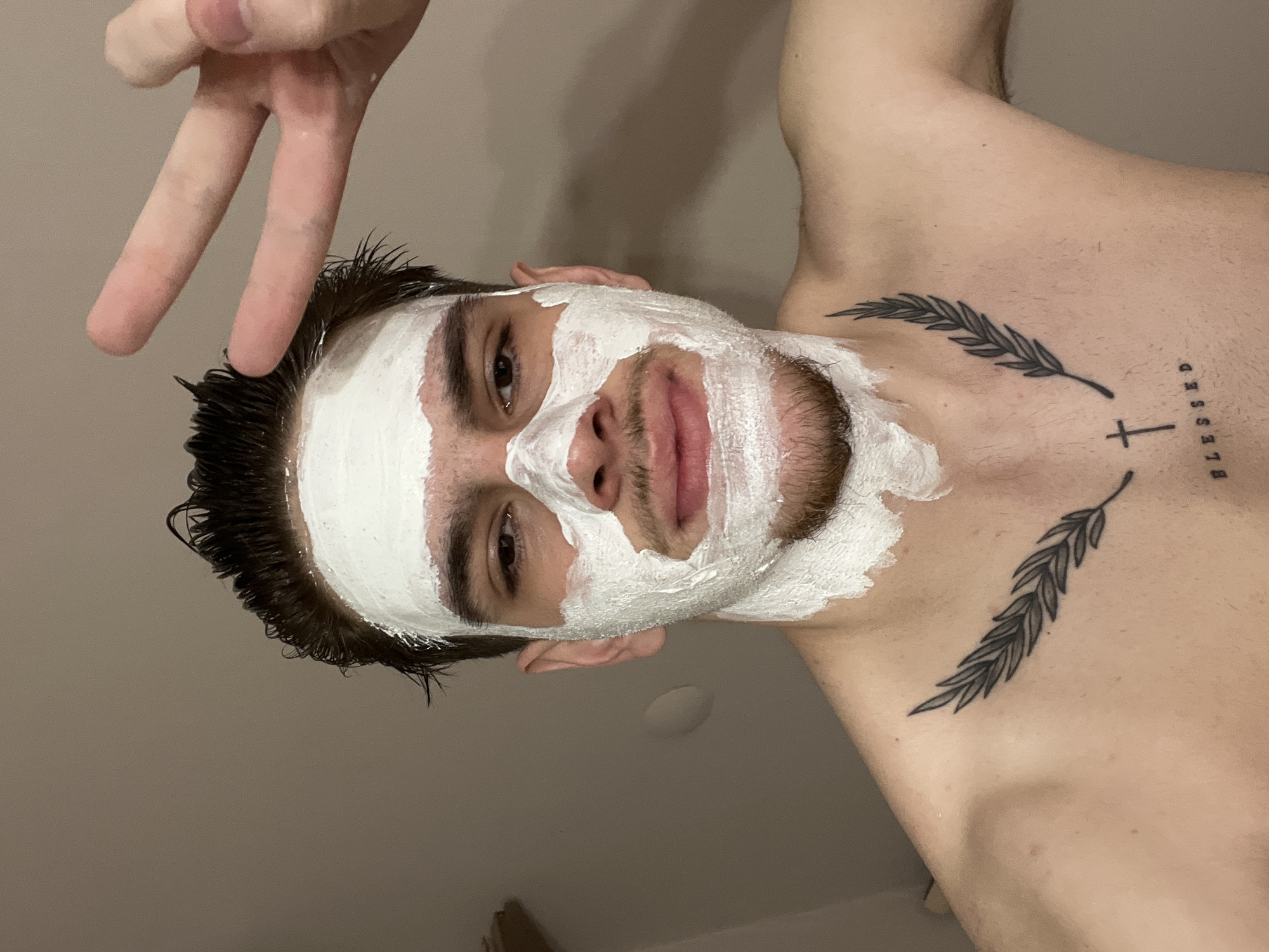 Morning self-care routine with facial masks documented in Sofia