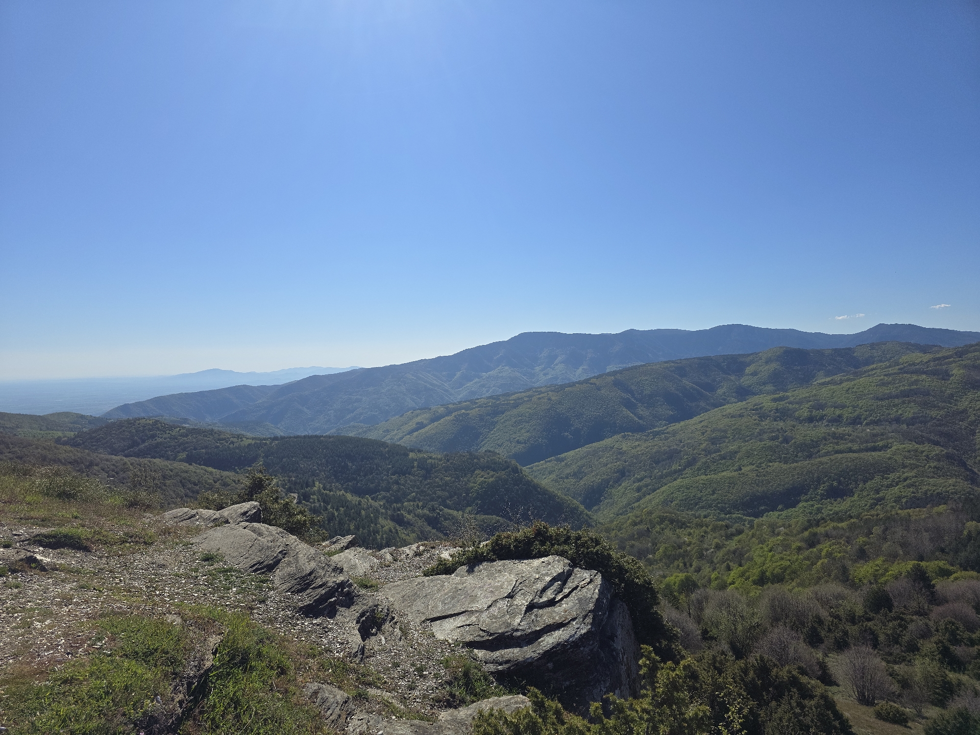 Morning mountain views photographed near Yavrovo, Bulgaria