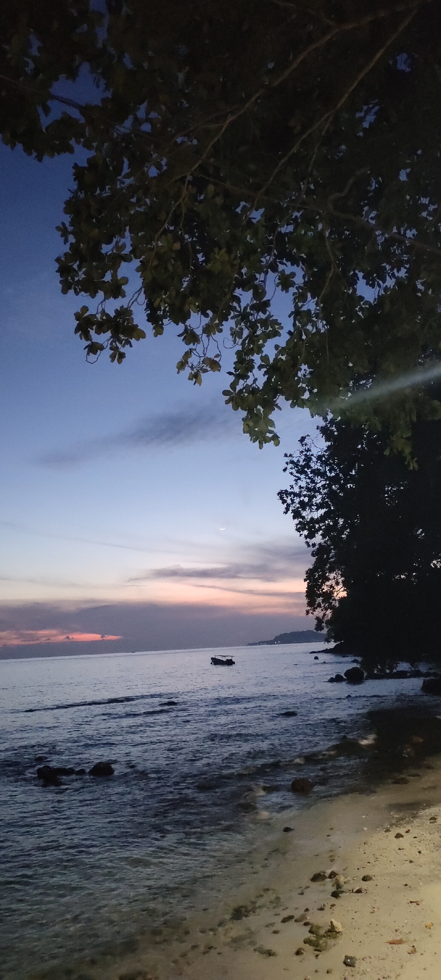 Twilight scenes across coastal Sabang, Indonesia