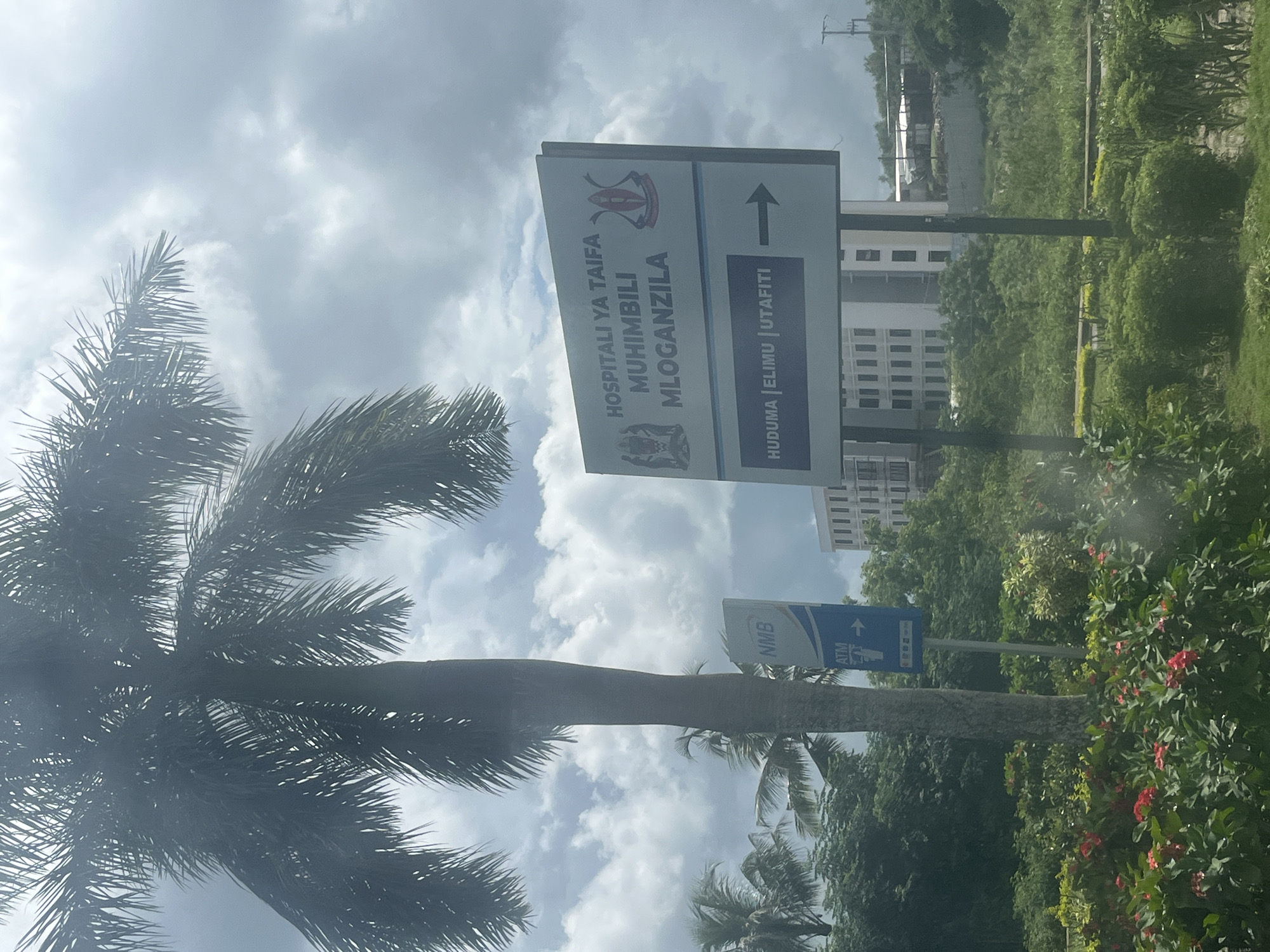 Hospital directional signs observed in Mloganzila, Tanzania