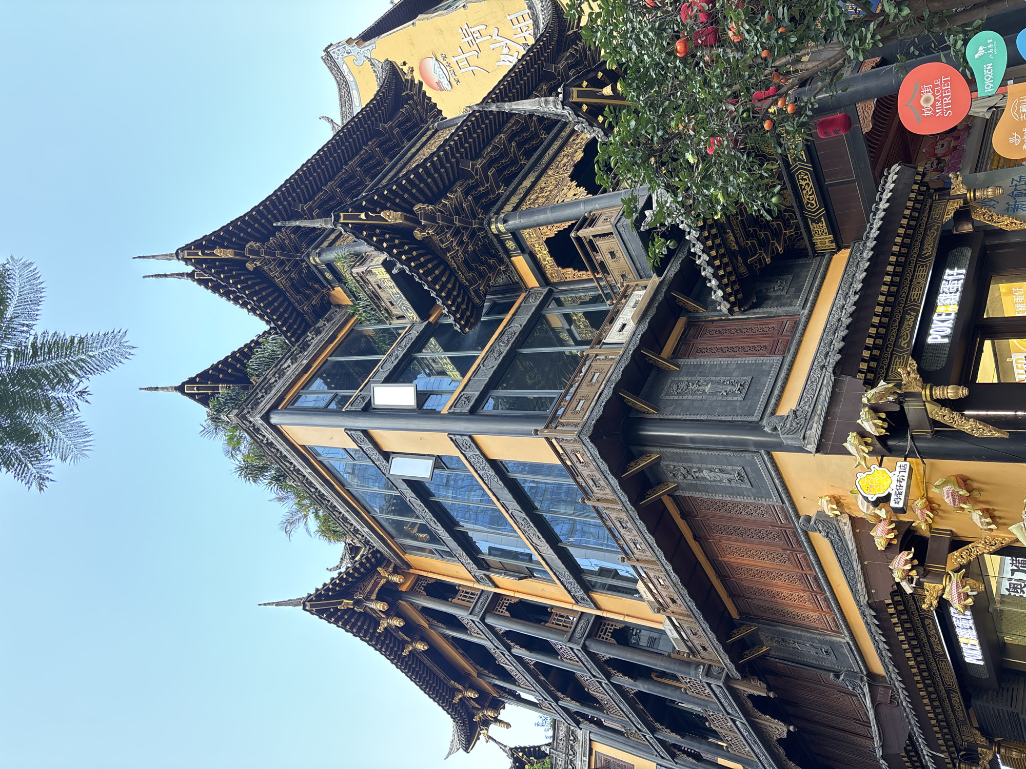 Chongqing's old temple district meets the modern city