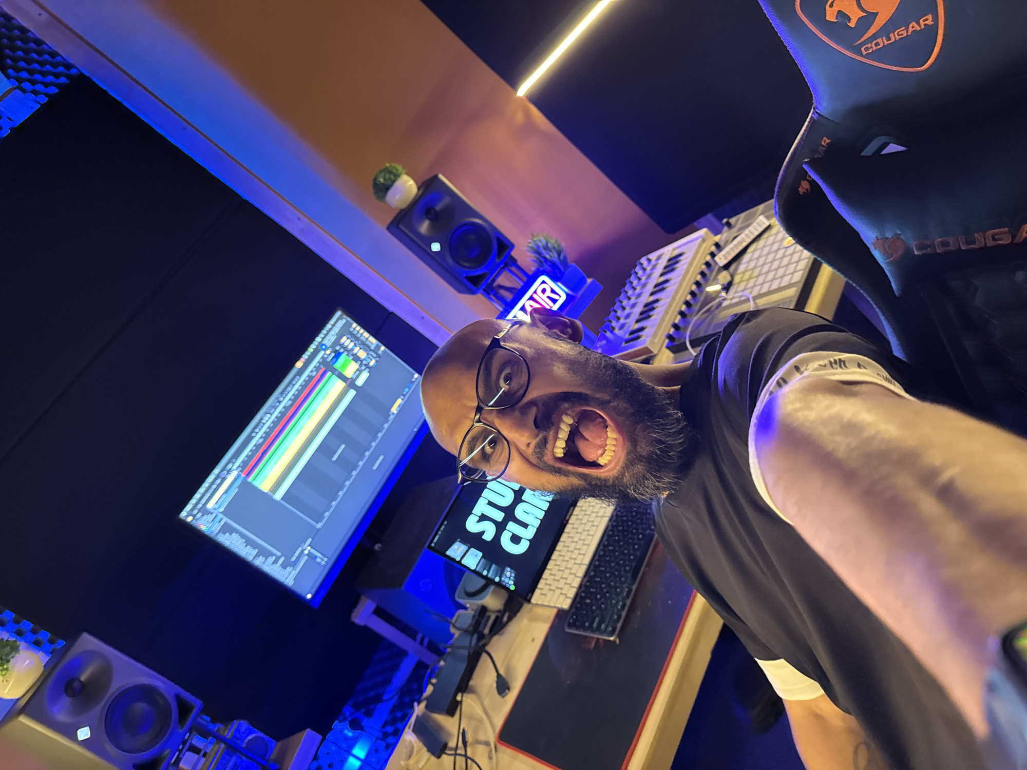Behind the scenes in a Plovdiv home recording studio