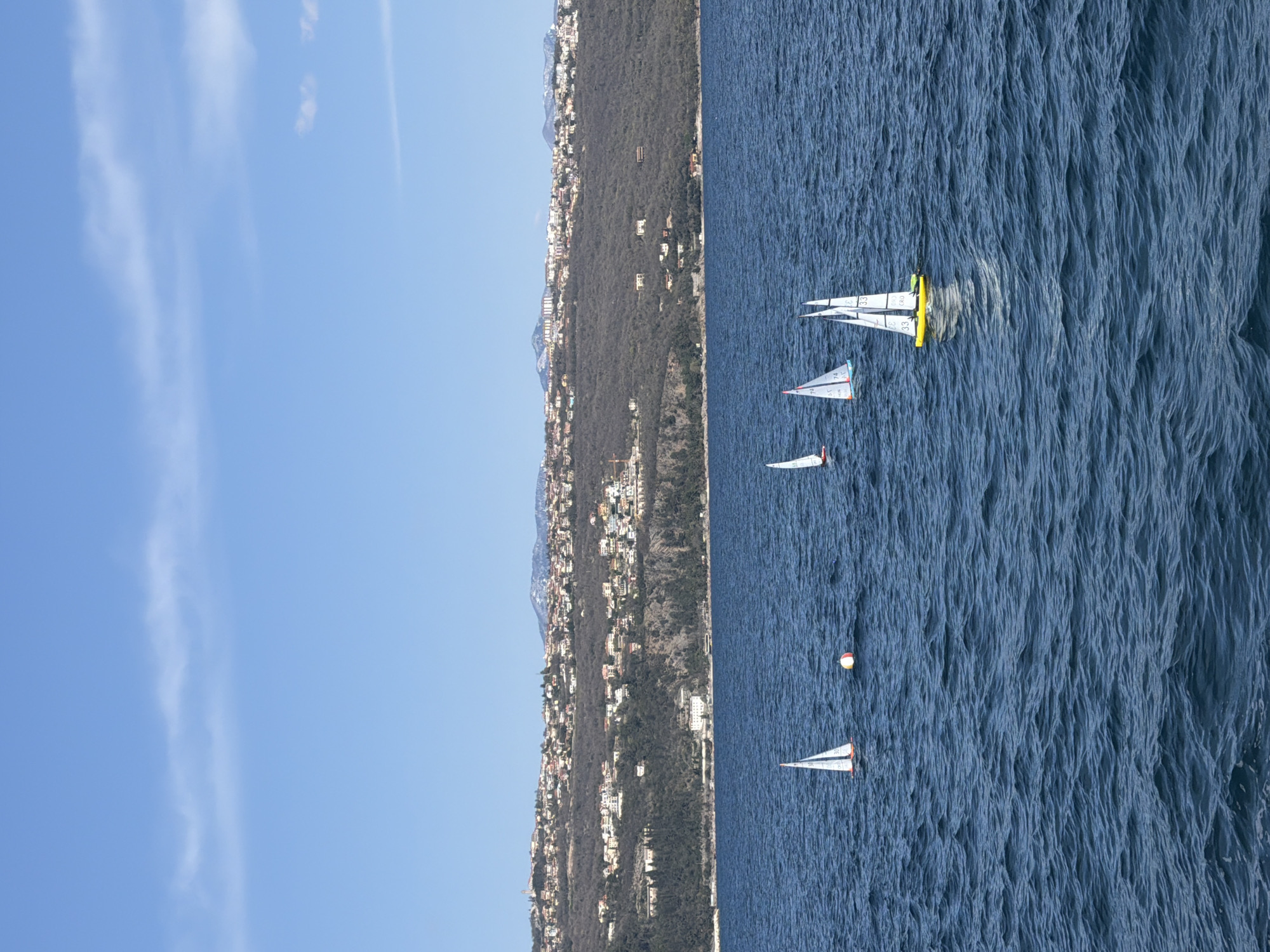 Recreational pier activities and model boat racing in Opatija