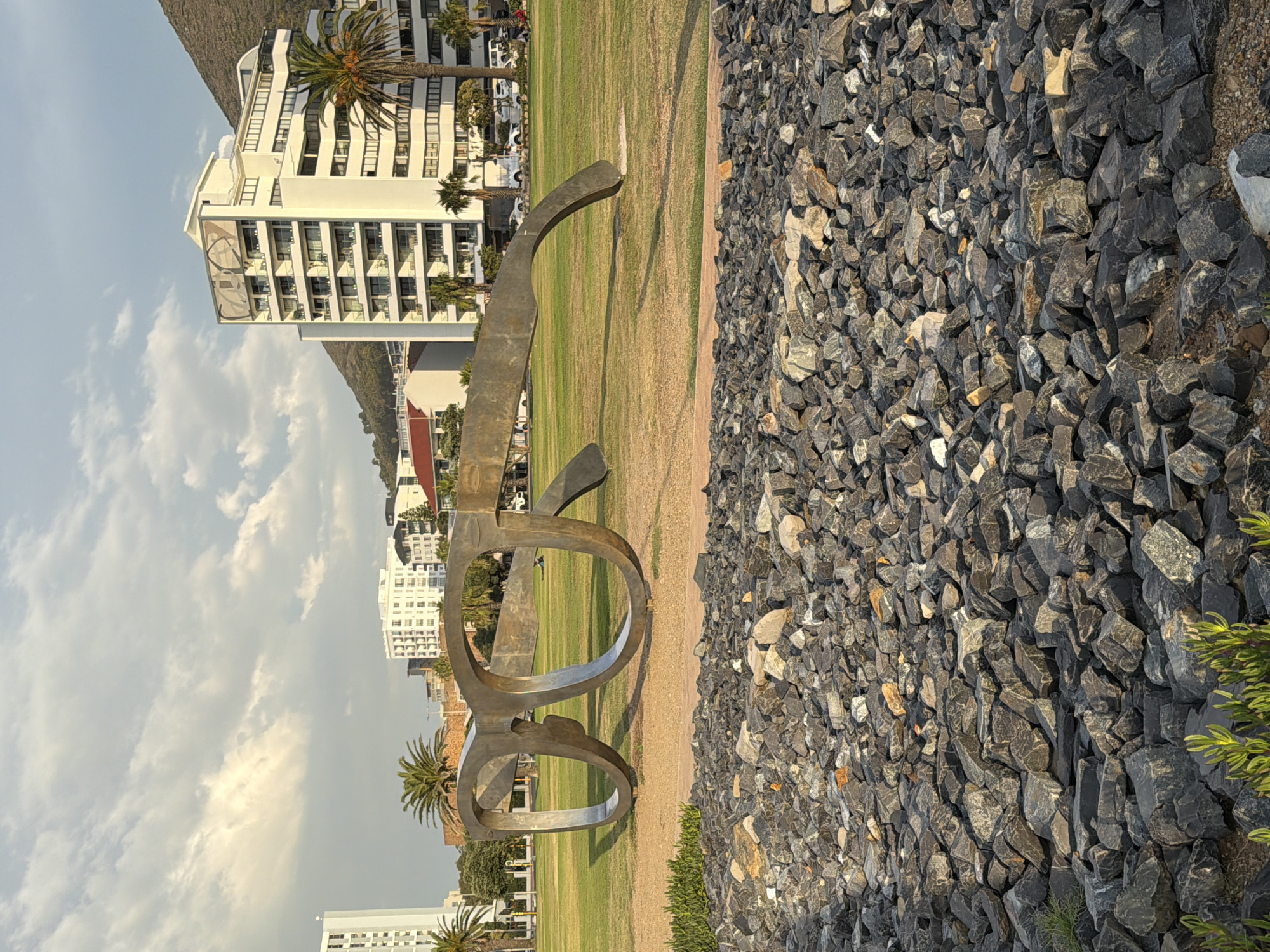 Cape Town street scenes feature eyeglasses sculpture, medical signage