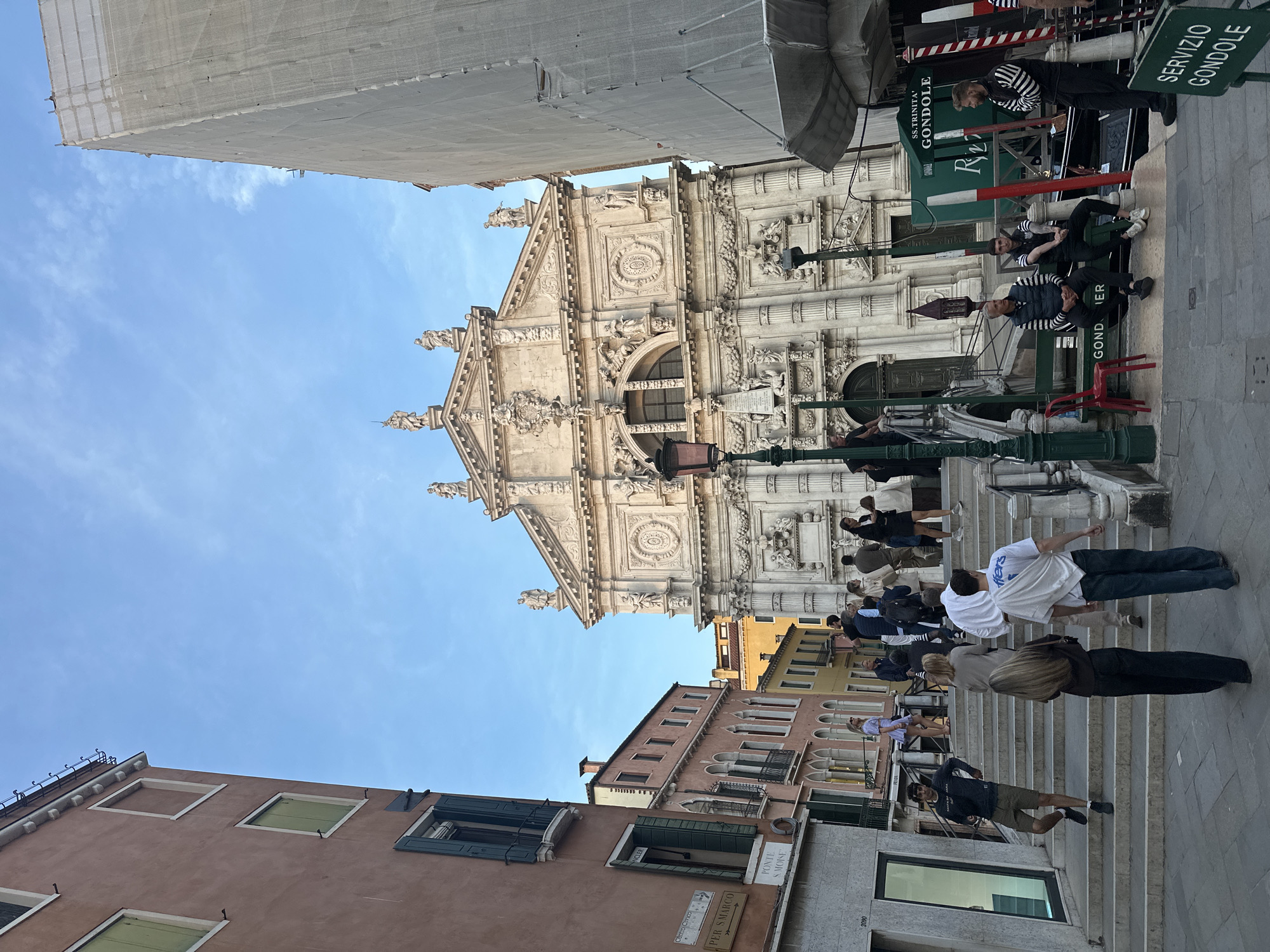 Venice church facade documented by witness near Santa Maria