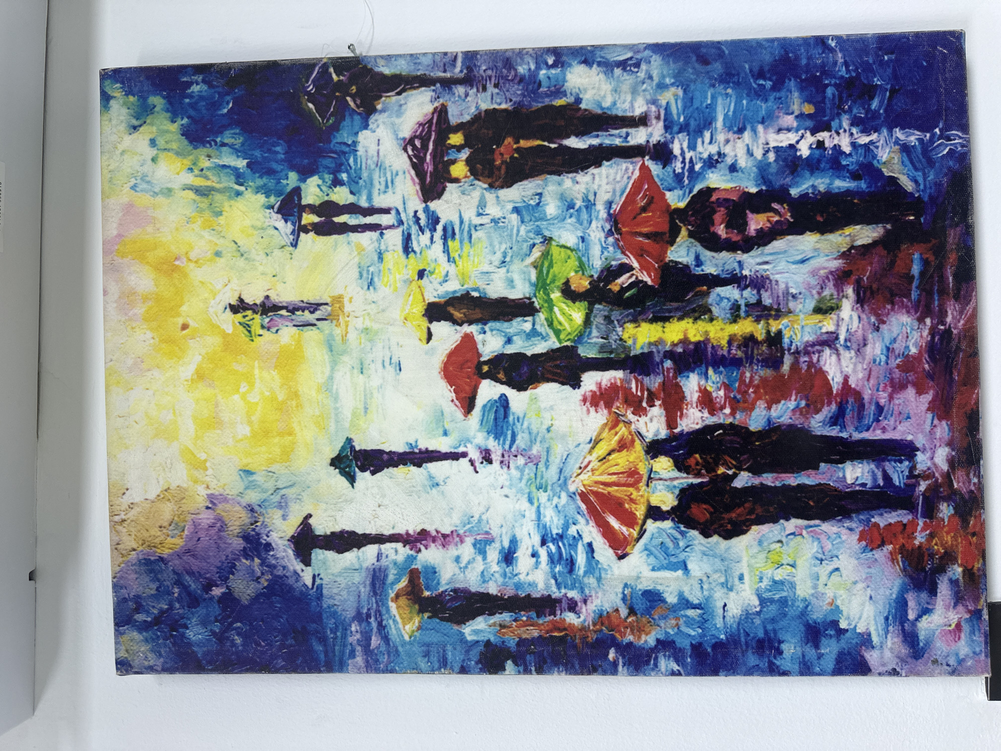 Art works documented in Itirin Nigeria featuring rain scene