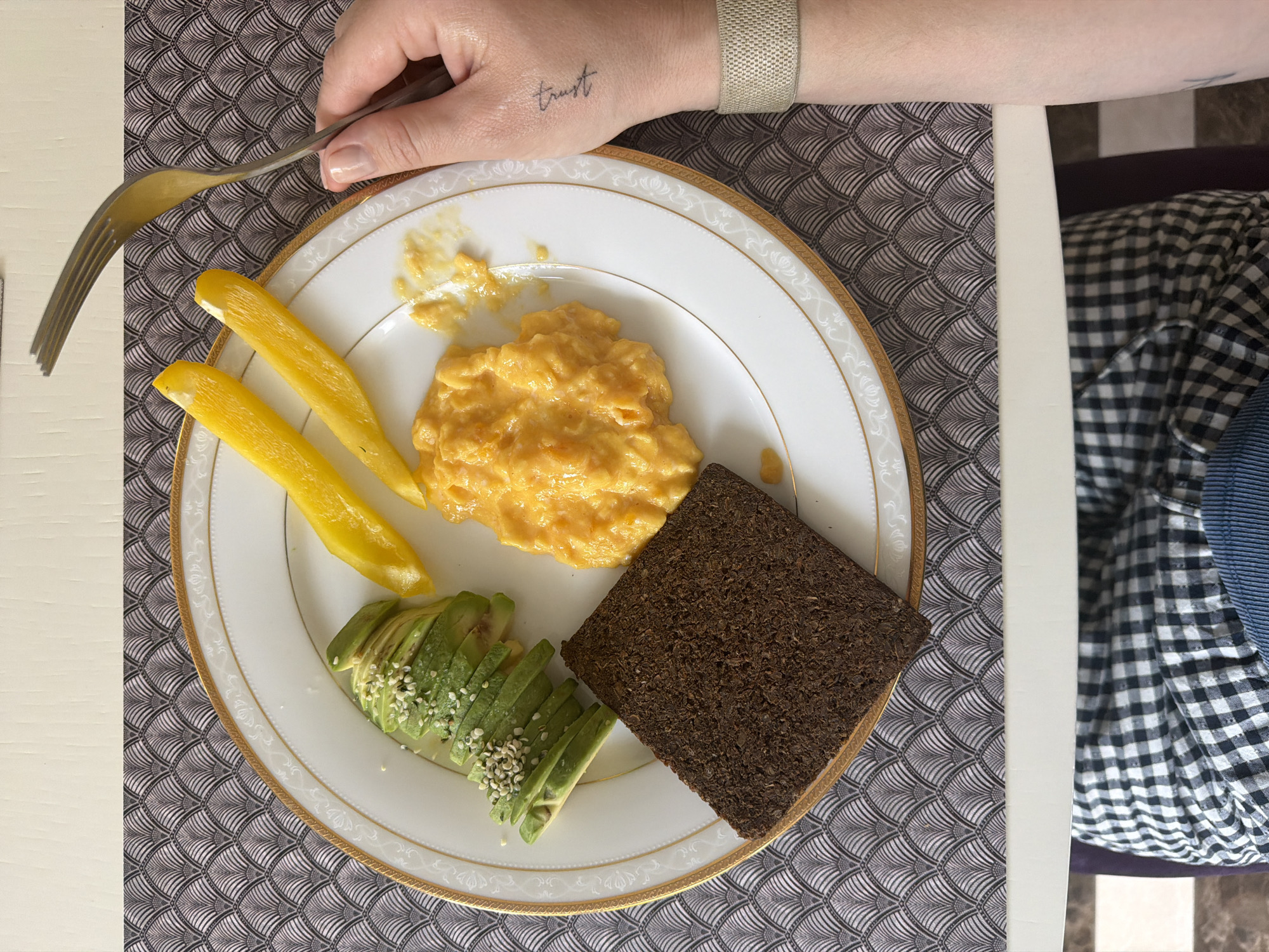 Breakfast meal documented in Новоглаголево, Russia